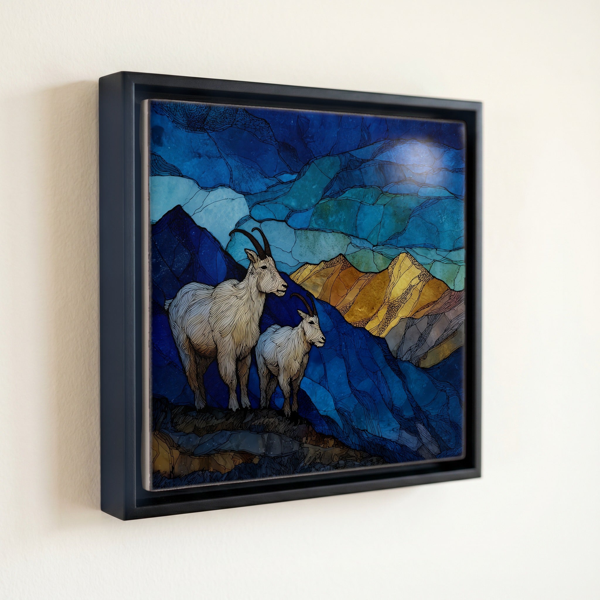 Mountain goats on Bierstadt Front Range — front