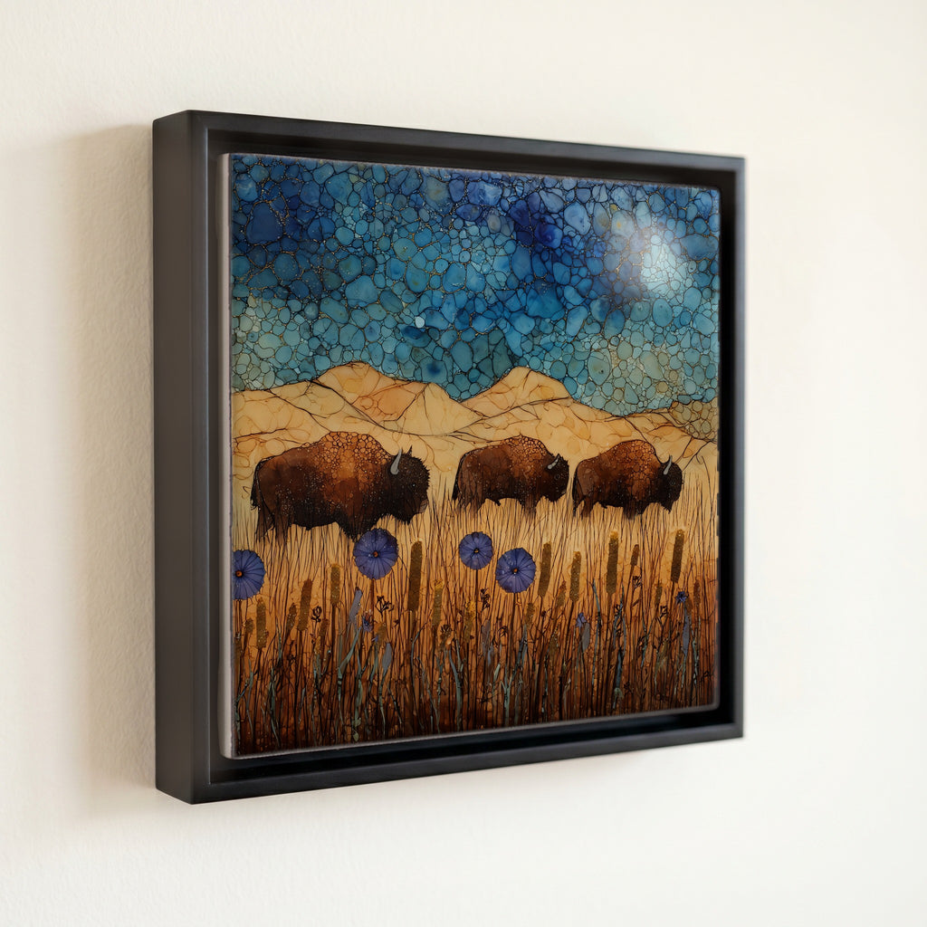 Blue Mounds State Park bison herd — front