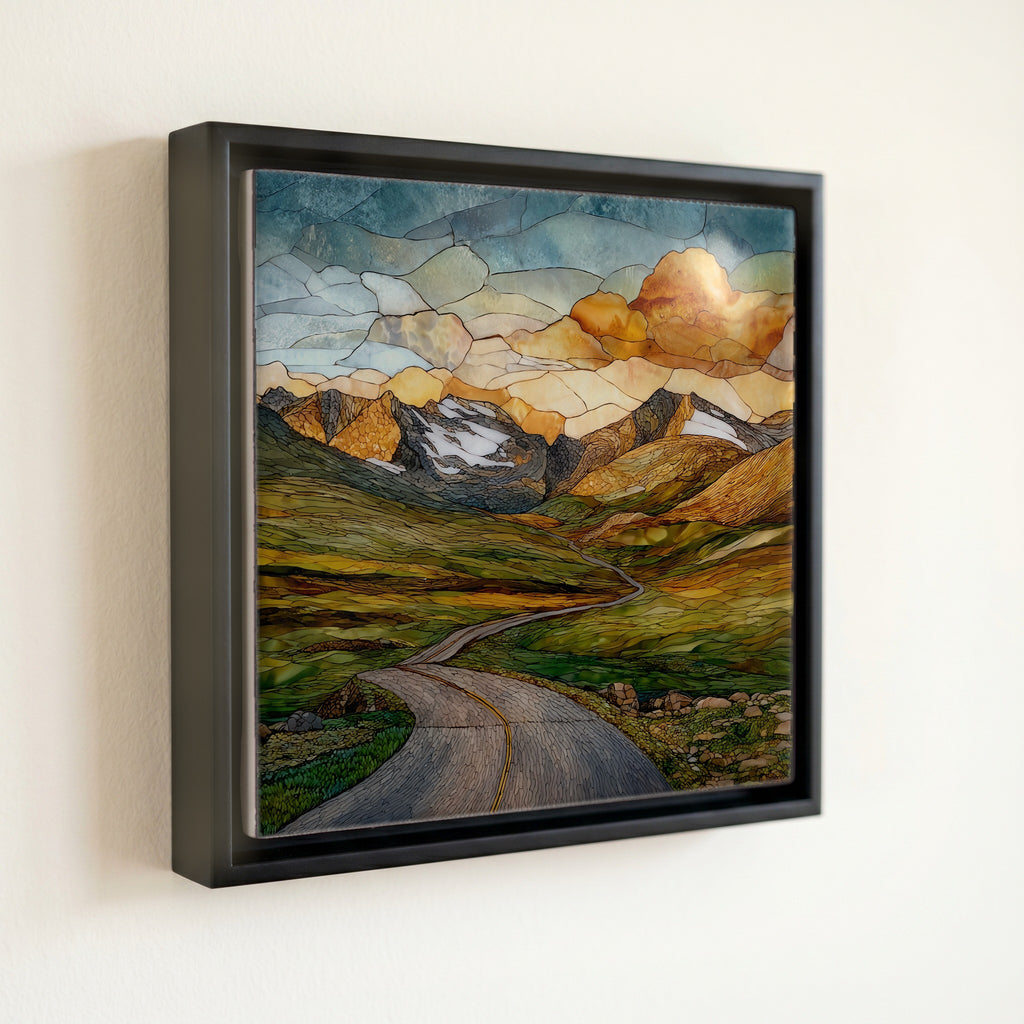 Trail Ridge Road Rocky Mountain National Park Ceramic Art Tile — front
