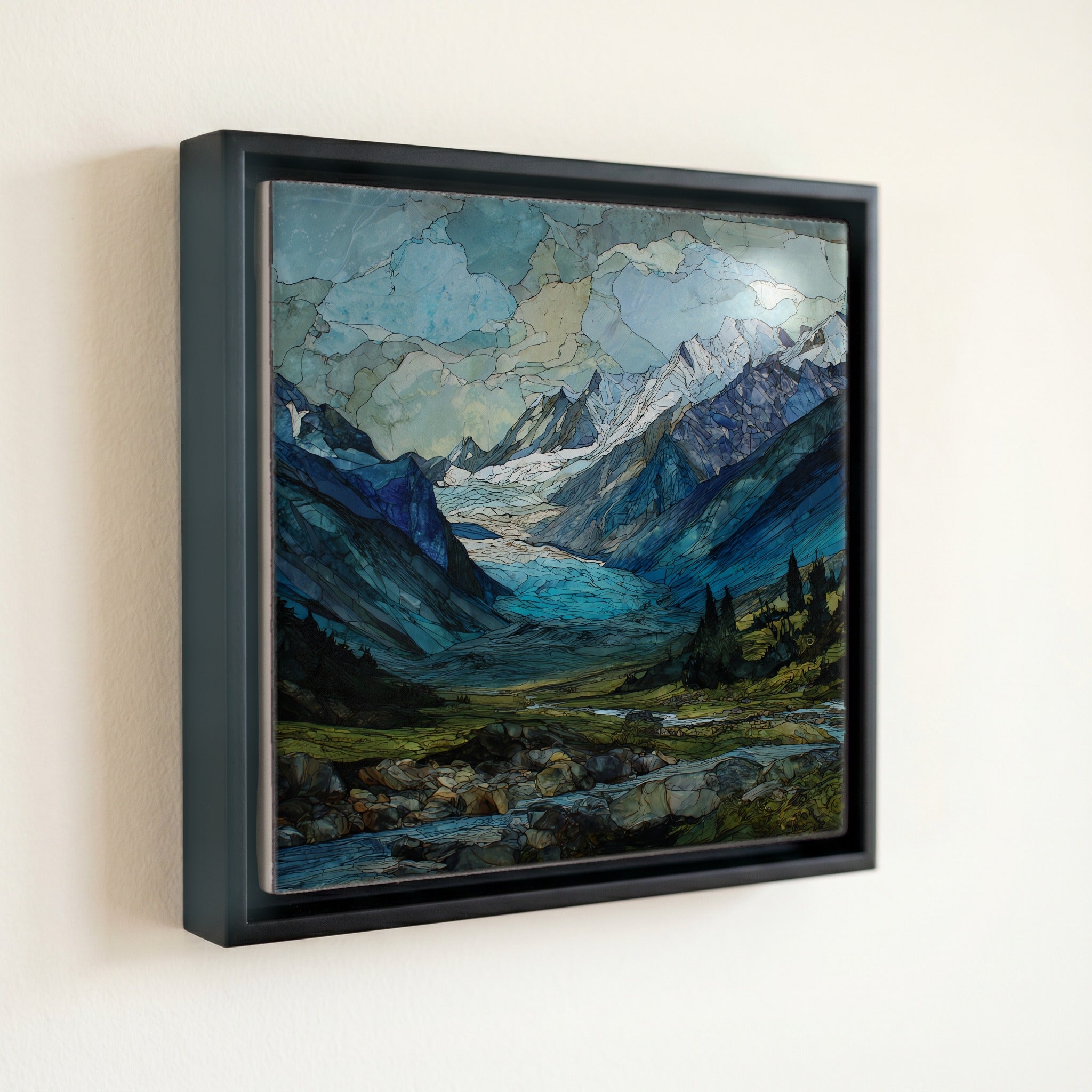 the Black Rapids Glacier surge front — front