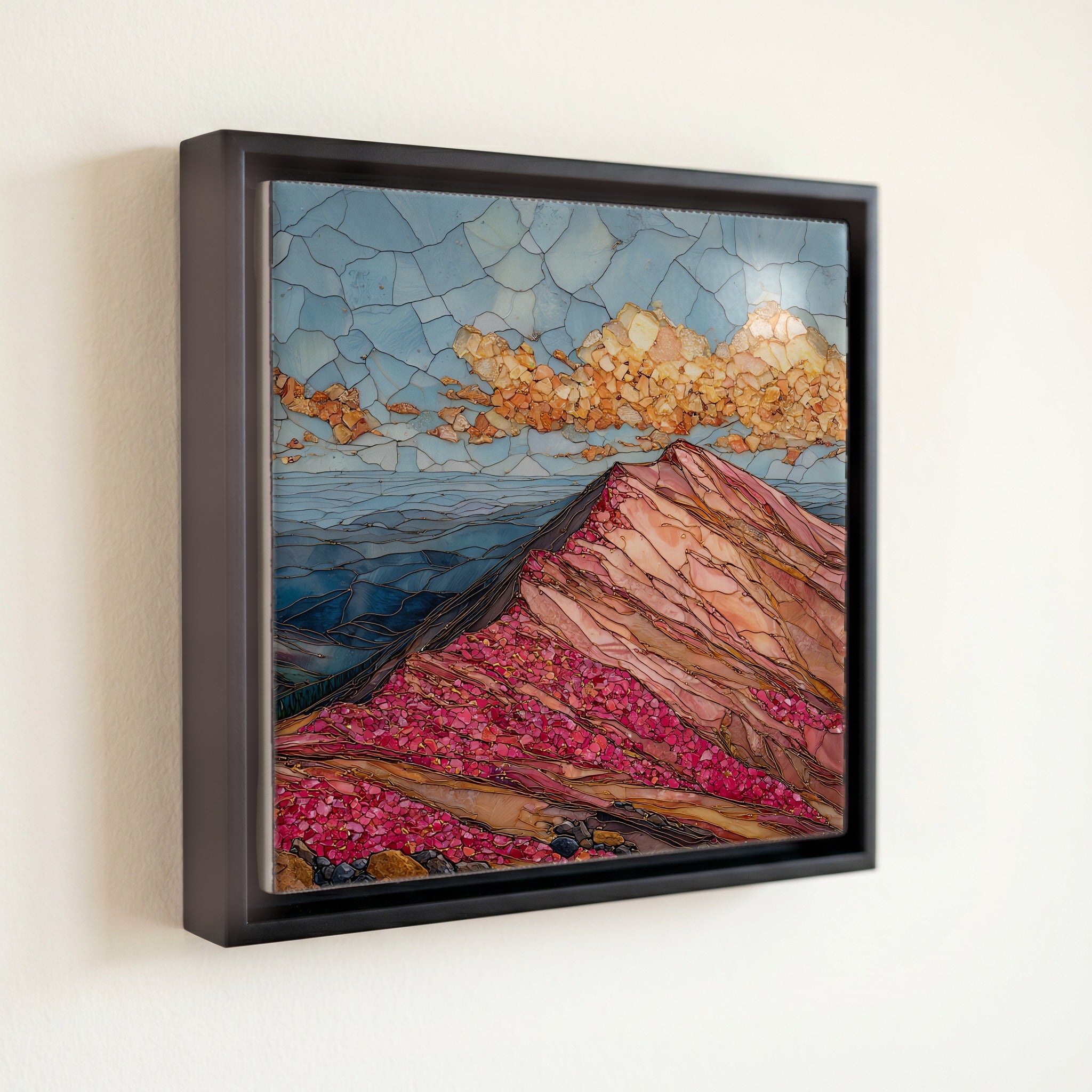 Pikes Peak summit Front Range Ceramic Art Tile — front