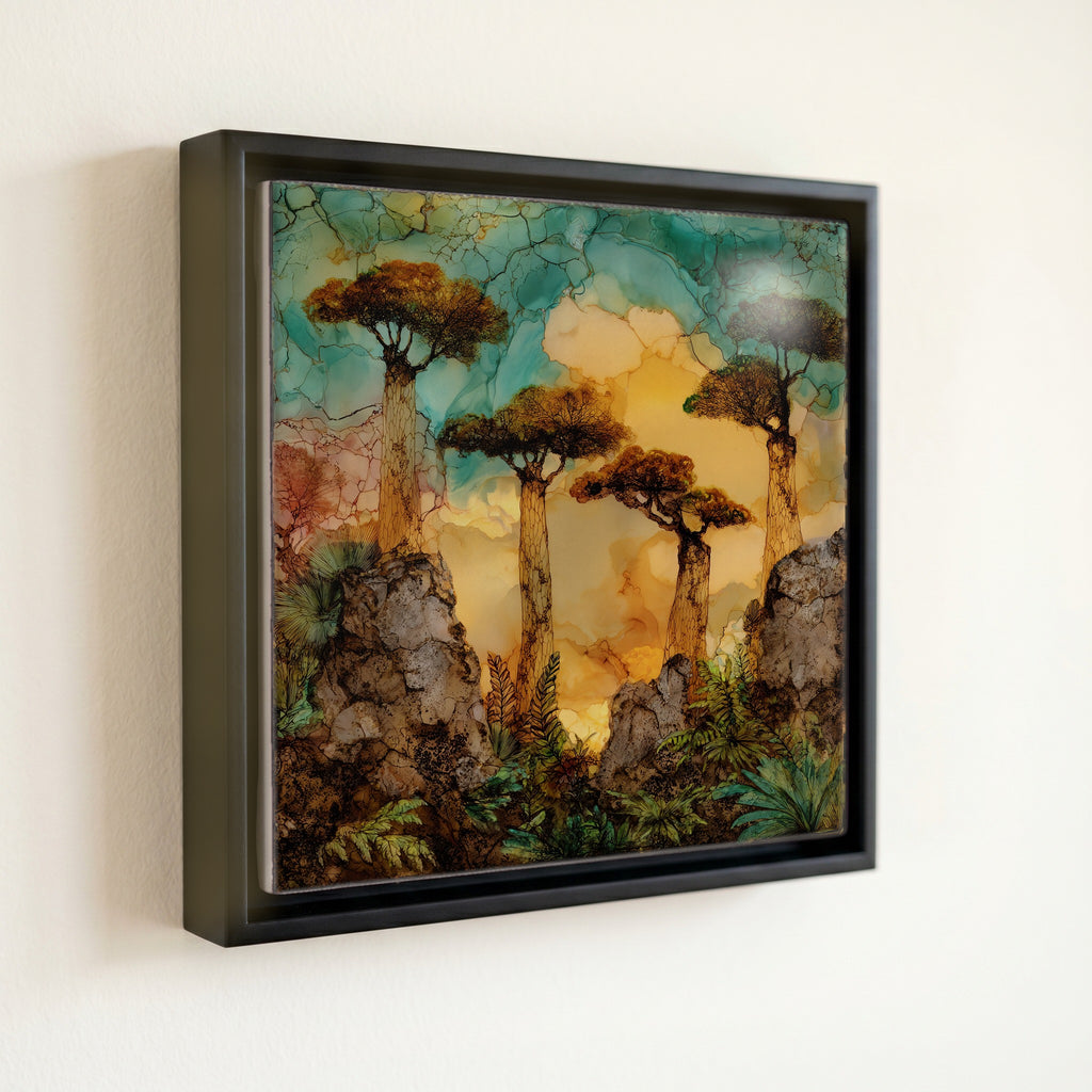Lava Trees Monument Big Island Ceramic Art Tile — front