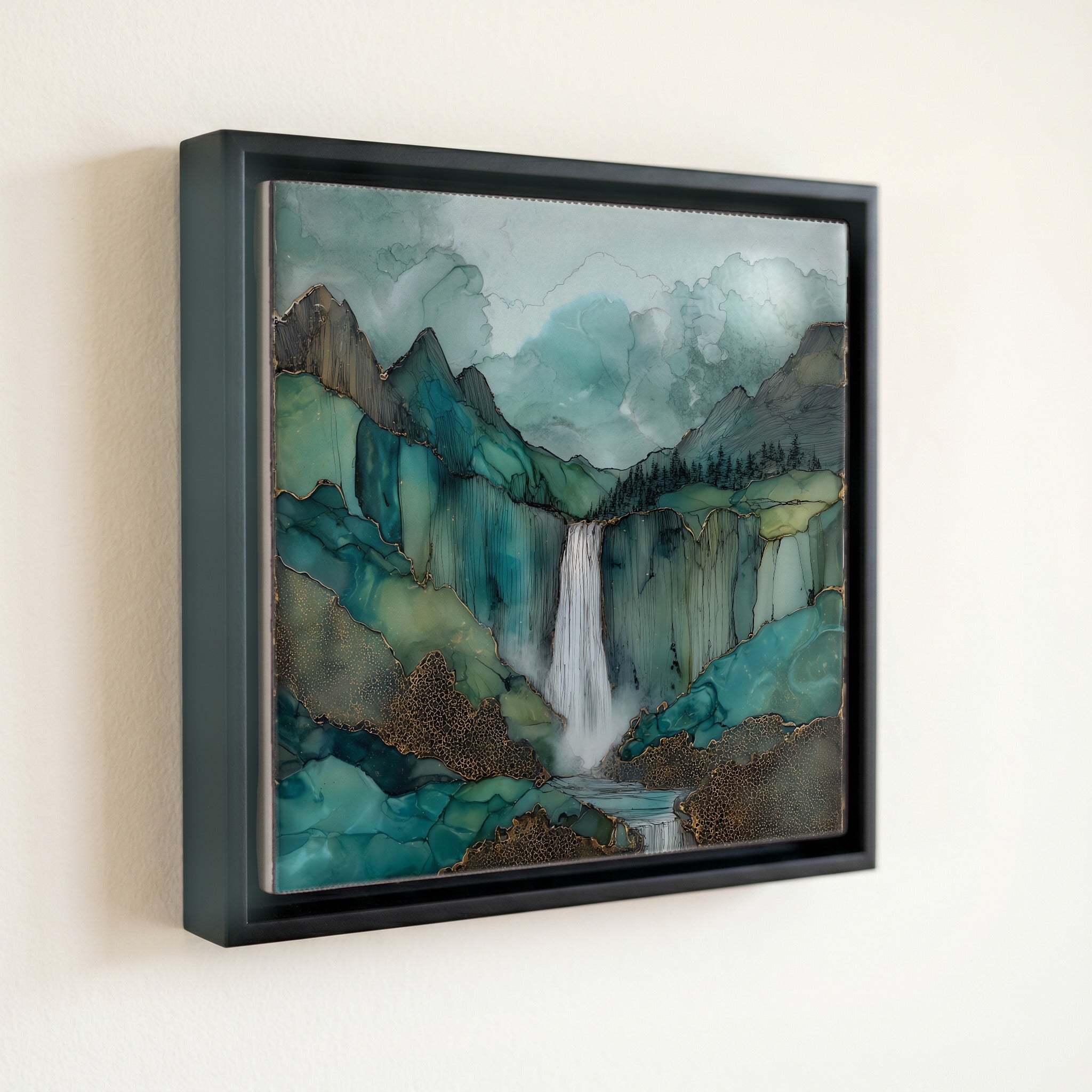 Bird Woman Falls plunging — front