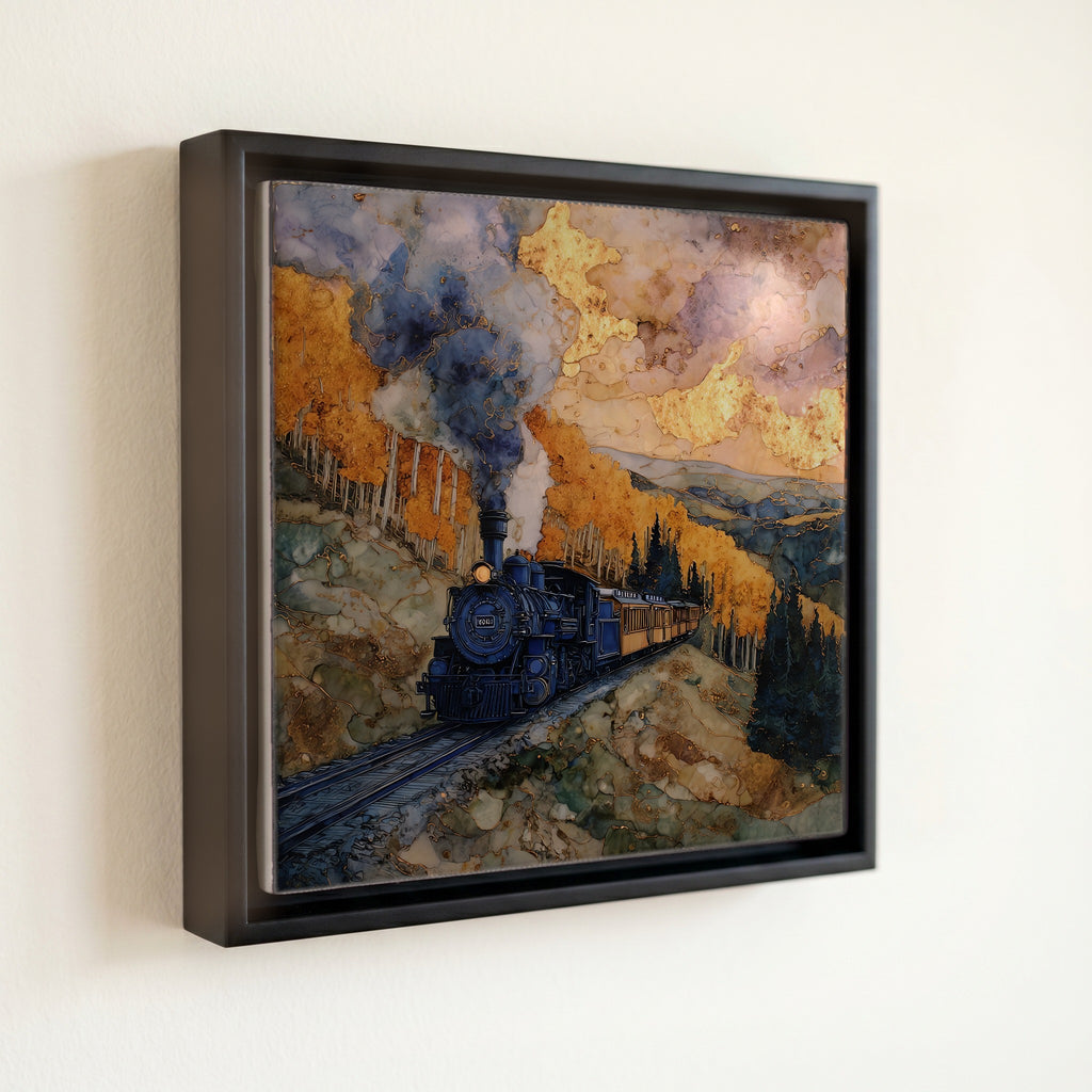 Cumbres & Toltec at Cumbres Pass San Juans Ceramic Art Tile — front