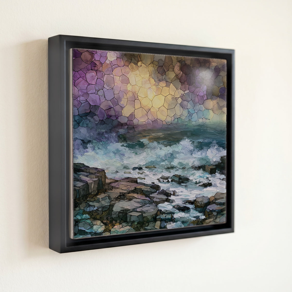 the wild rocky shoreline — front