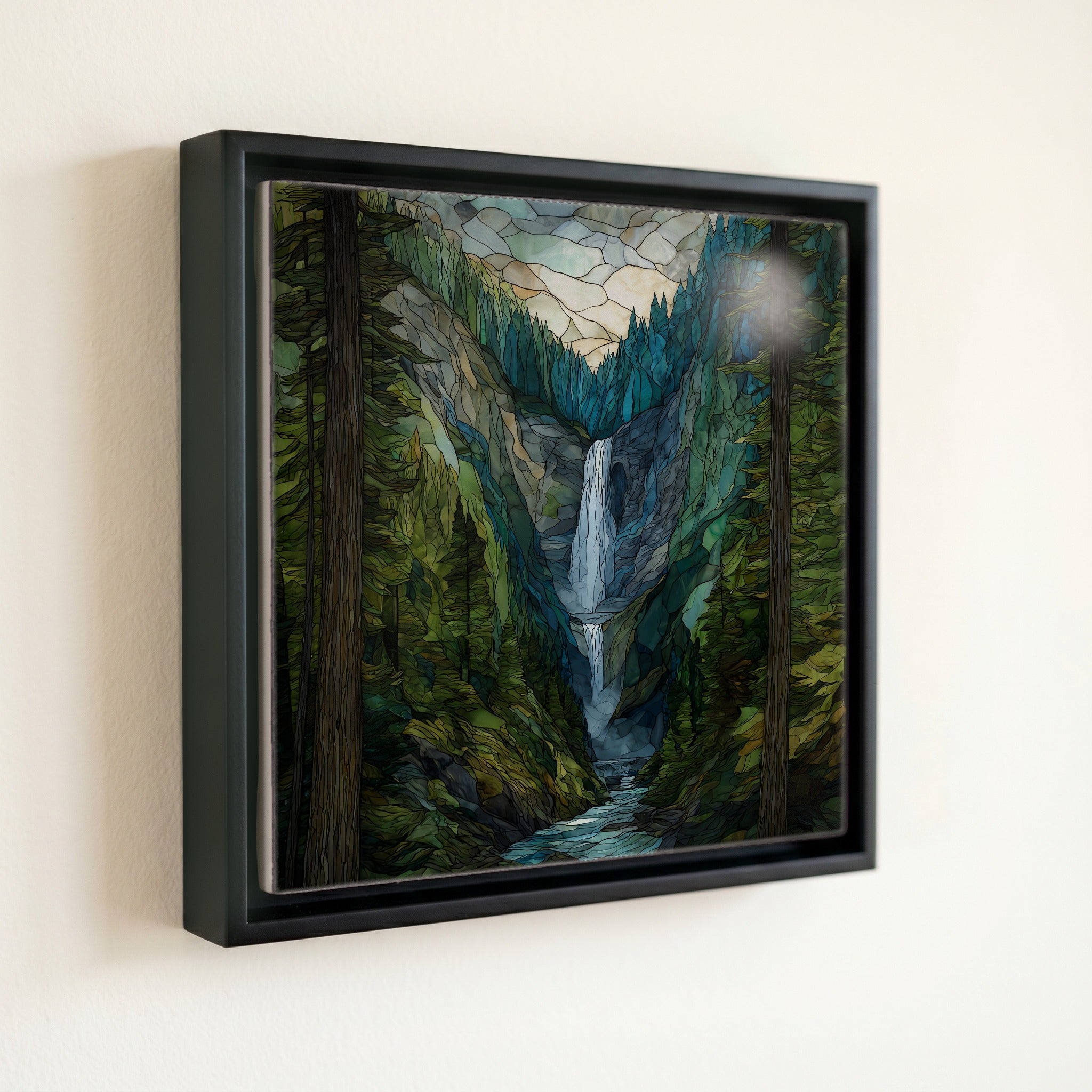Bridal Veil Falls cascading — front