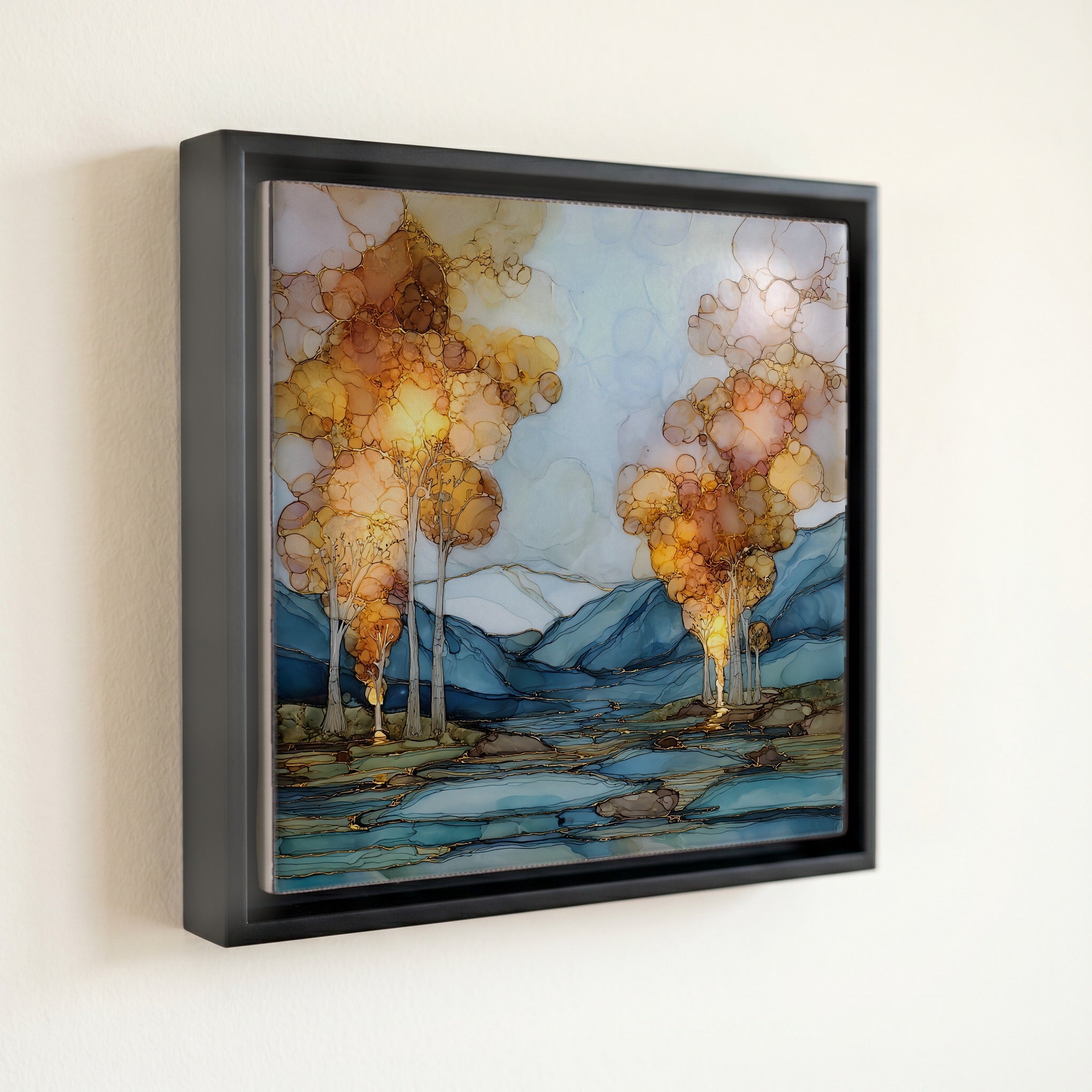 Cottonwood Hot Springs Sawatch Range Ceramic Art Tile — front