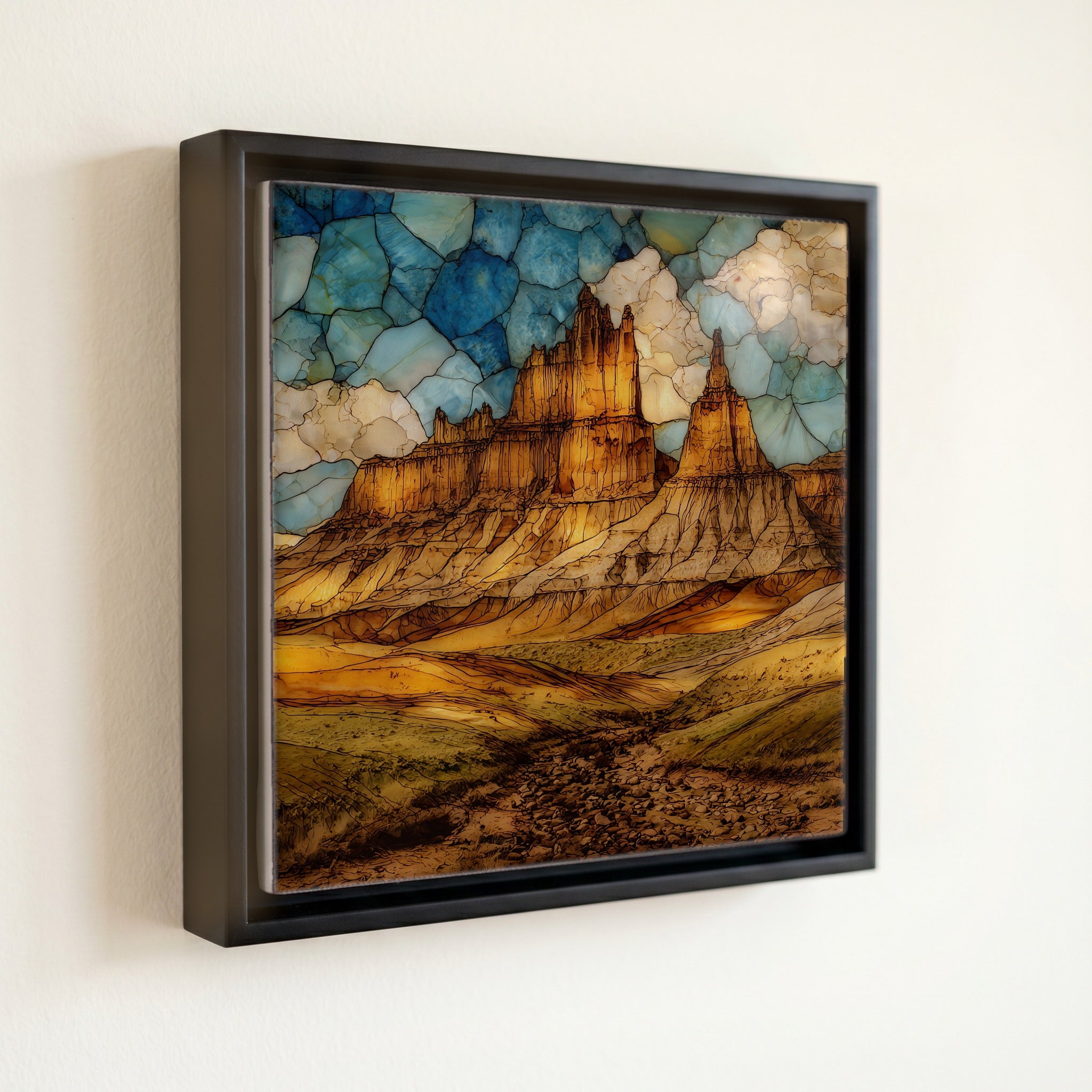 Castle Rock chalk badlands — front