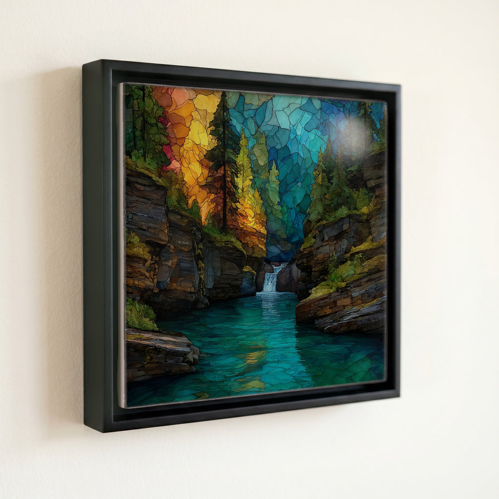 Avalanche Creek gorge — front