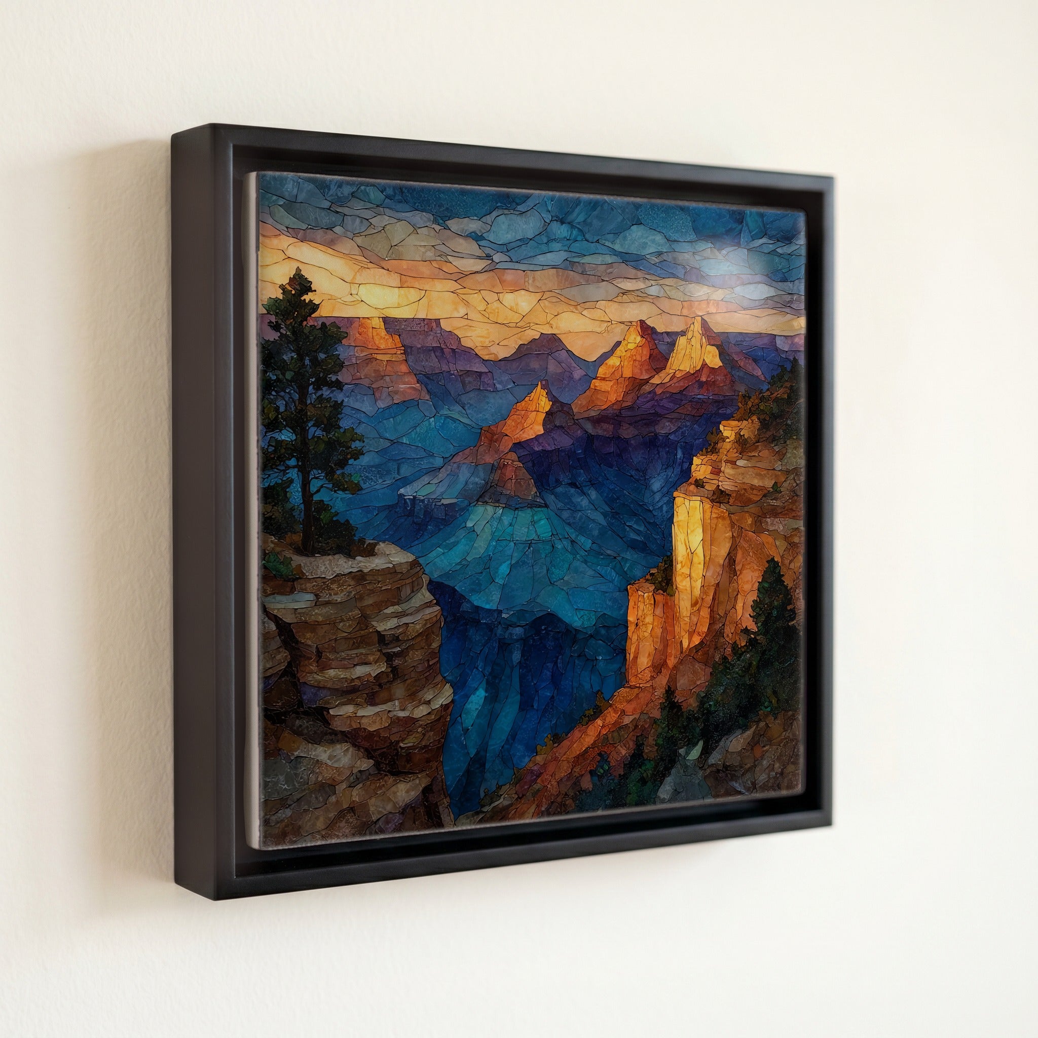 Grand Canyon Kaibab Limestone rim crowning — front