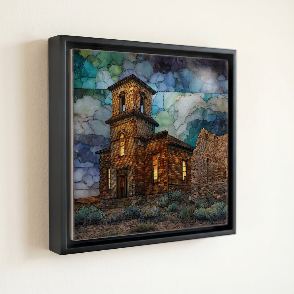 the Belmont ghost town courthouse in — front