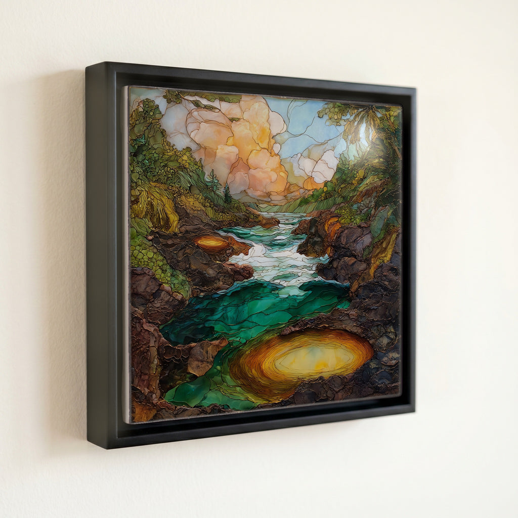Boiling Pots Big Island Ceramic Art Tile — front