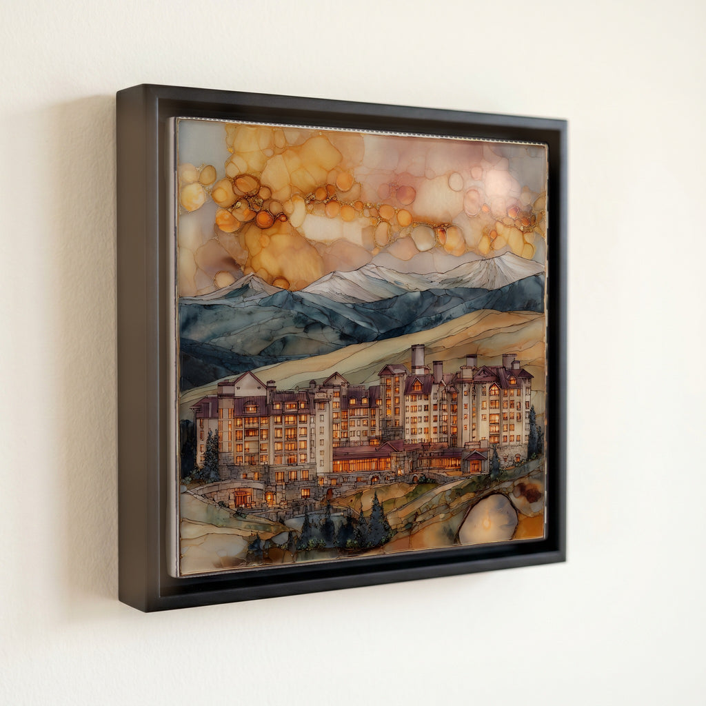 Copper Mountain Tenmile Range Ceramic Art Tile — front