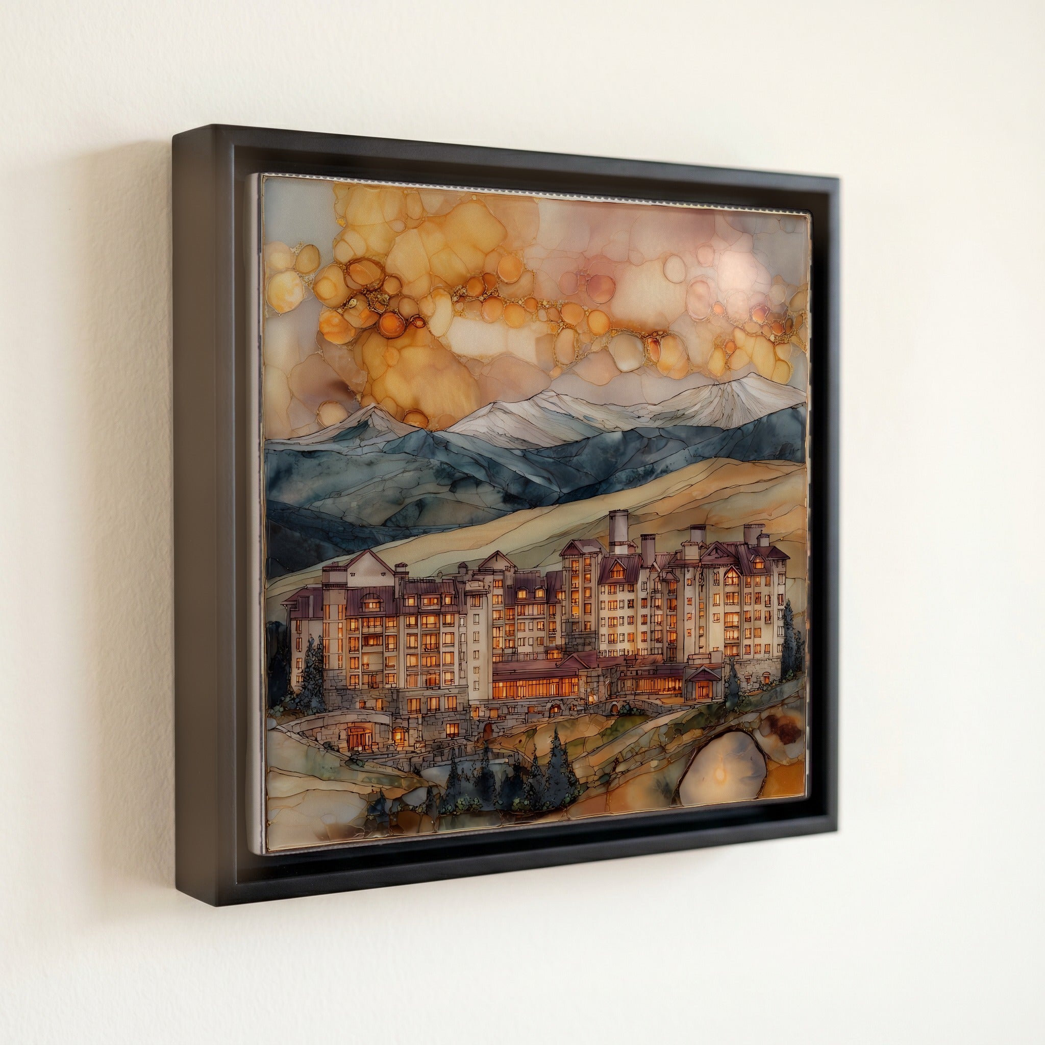 Copper Mountain Tenmile Range Ceramic Art Tile — front
