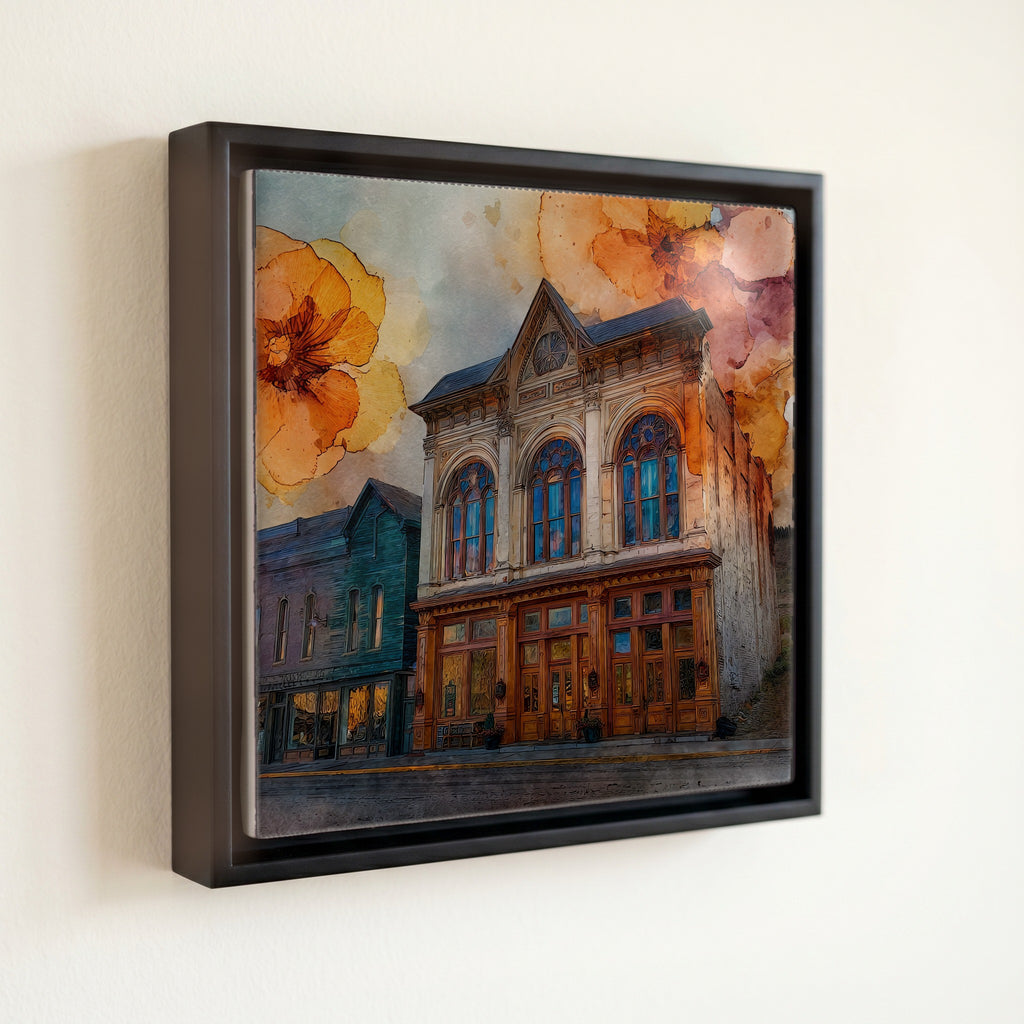 Tabor Opera House Leadville Sawatch Range Ceramic Art Tile — front