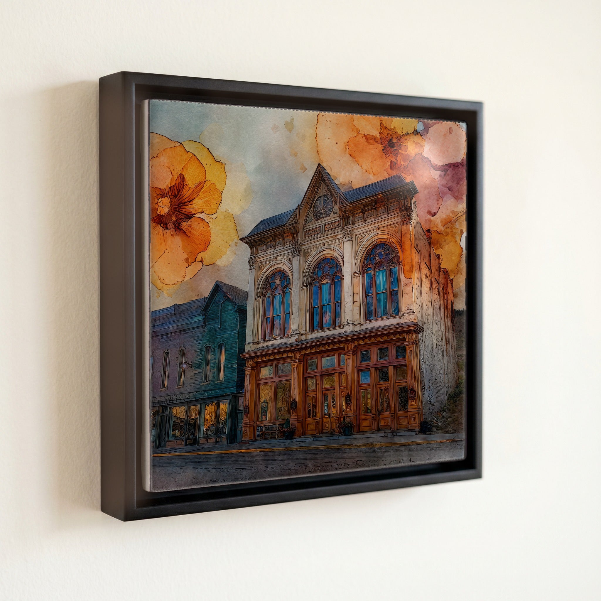 Tabor Opera House Leadville Sawatch Range Ceramic Art Tile — front