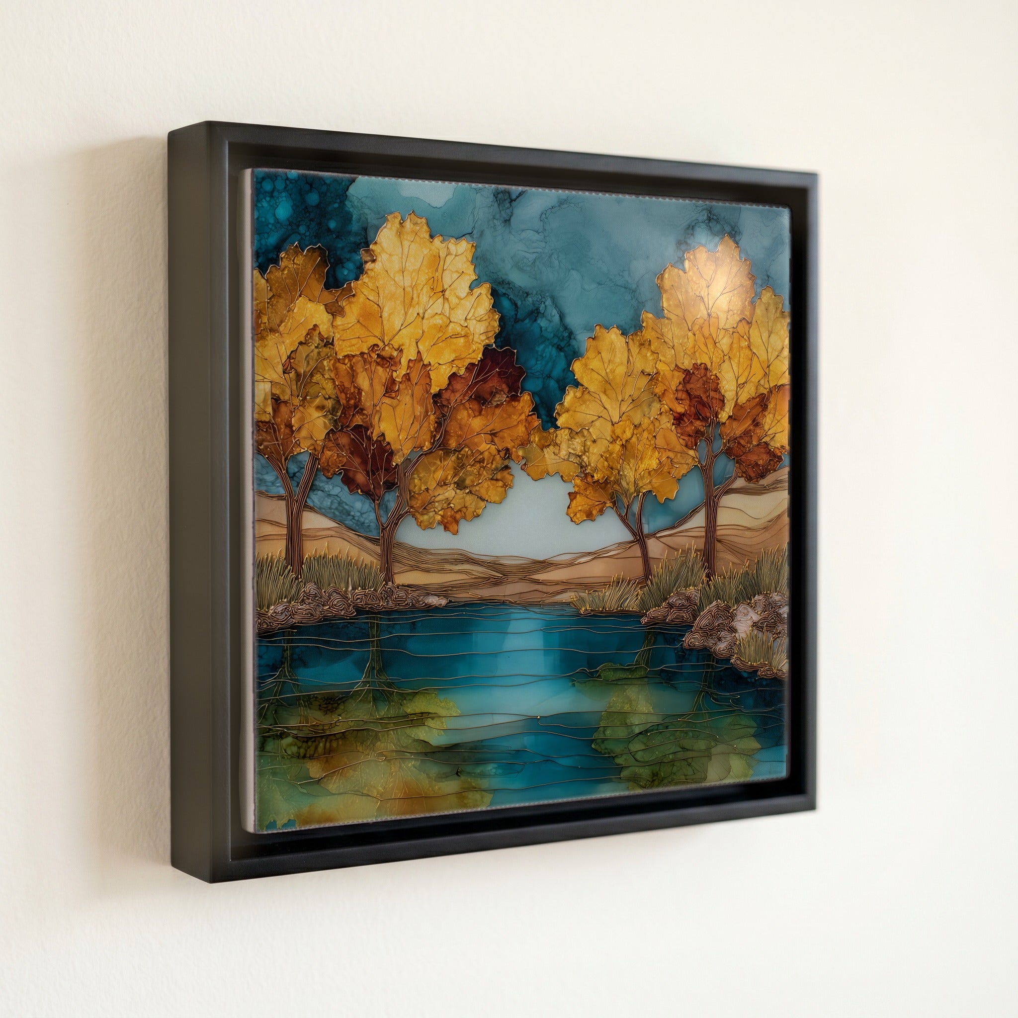 autumn cottonwood along the — front