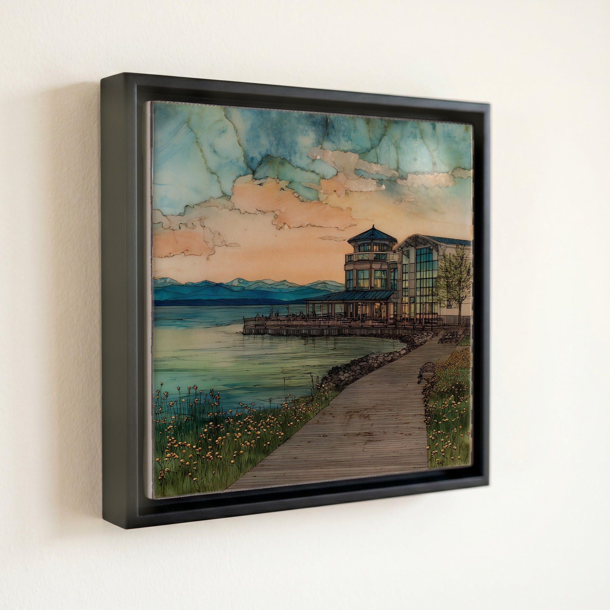 the Burlington waterfront on Lake Champlain — front