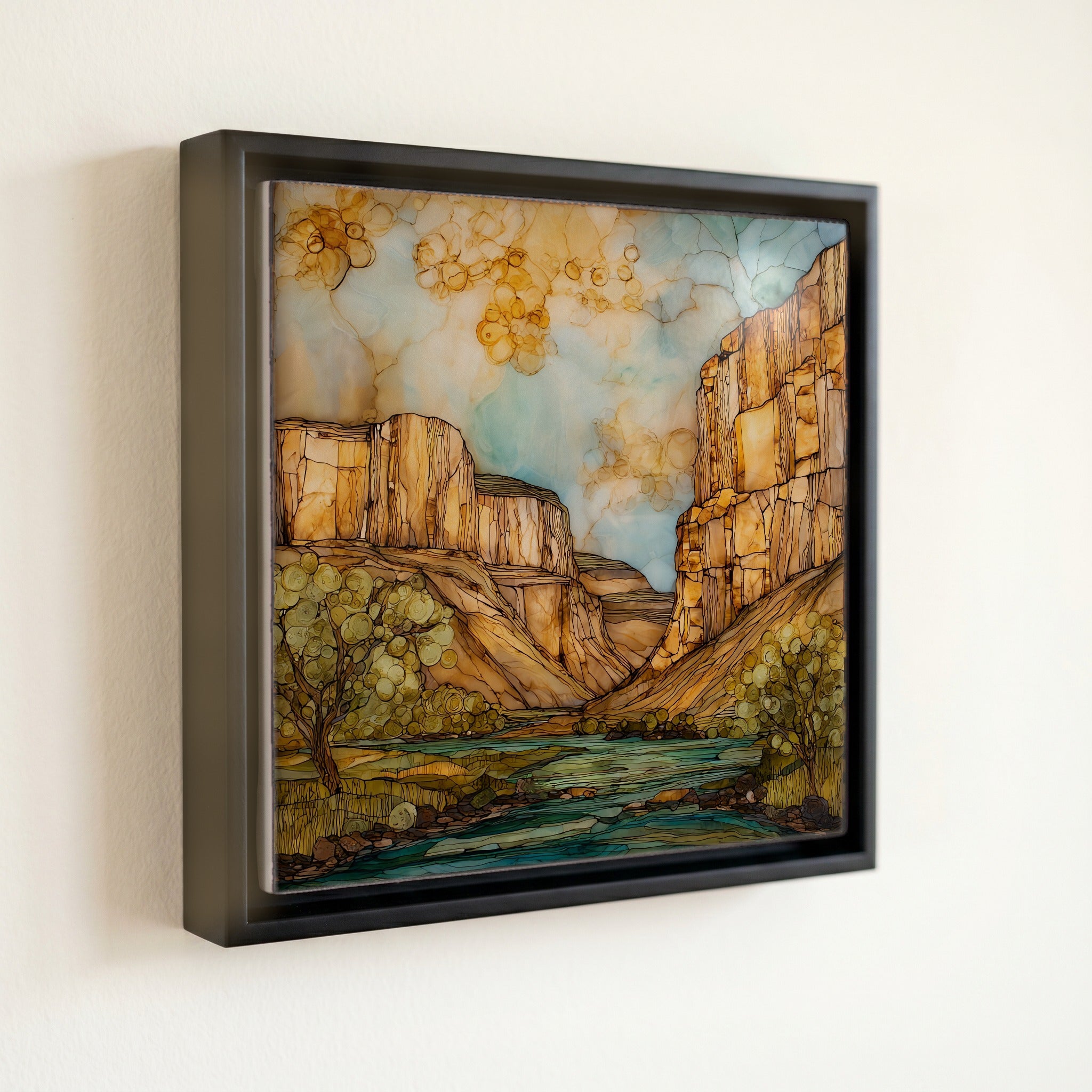 Vogel Canyon Ceramic Art Tile — front