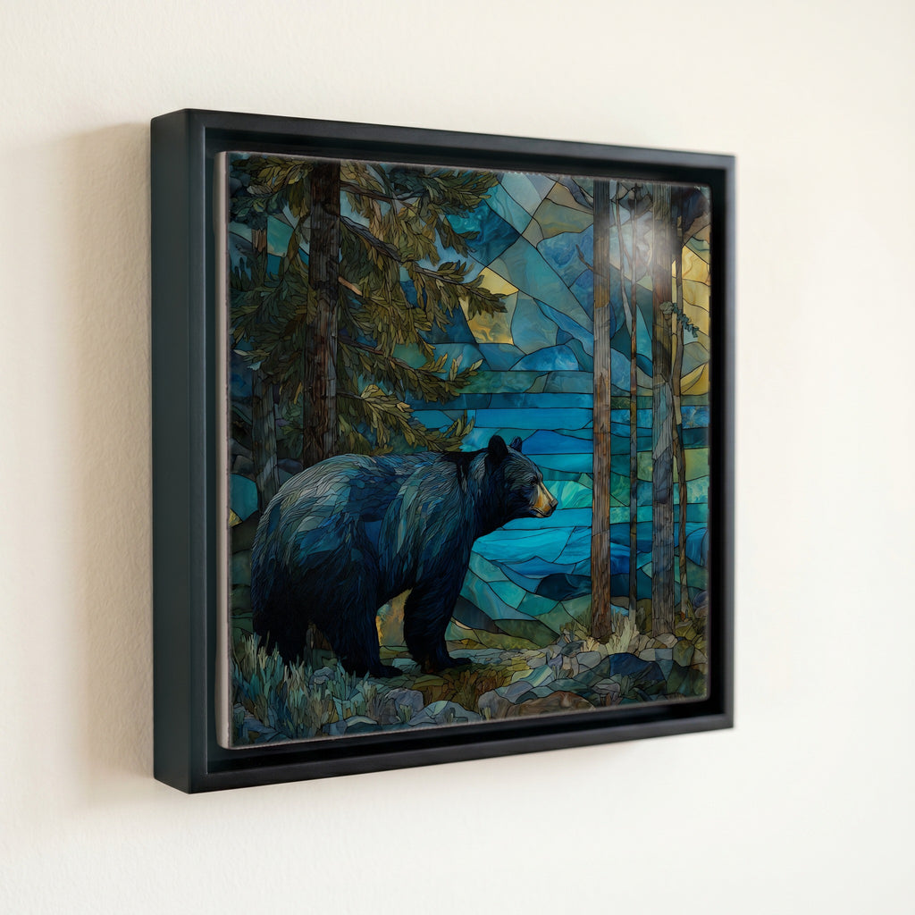 a black bear — front