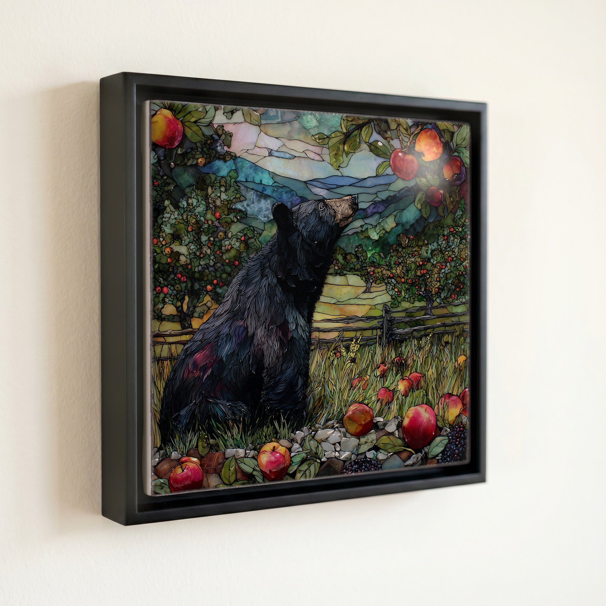 a black bear — front