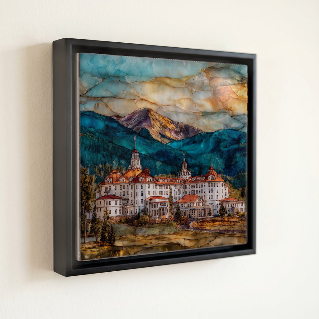 Stanley Hotel Estes Park Front Range Ceramic Art Tile — front