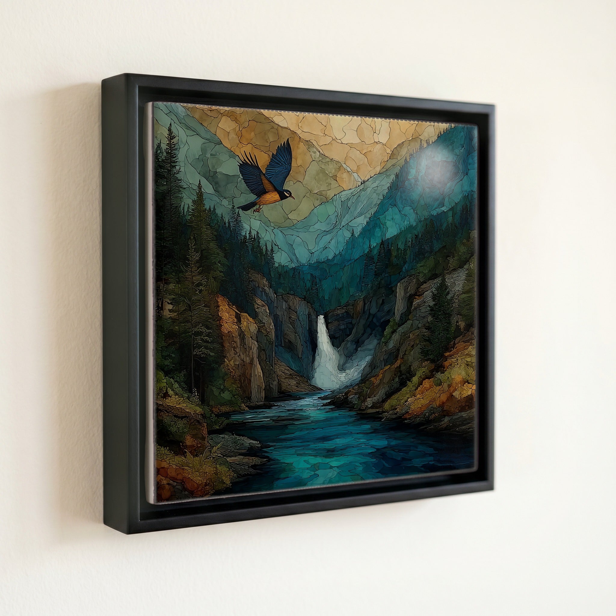 Bird Woman Falls plunging — front