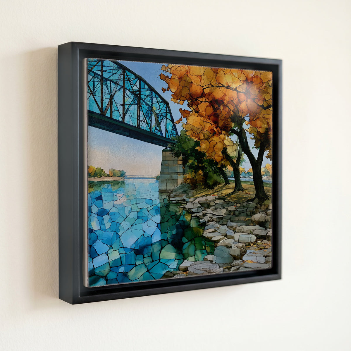the Missouri River riverfront — front