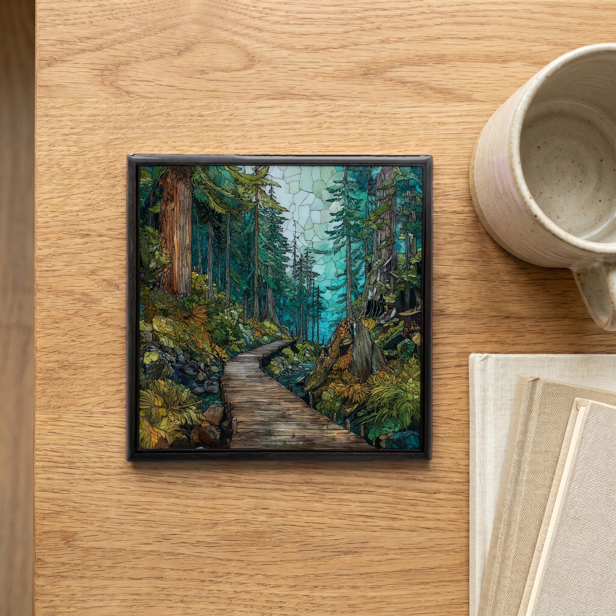 the Bartlett Cove rainforest trail in — scale