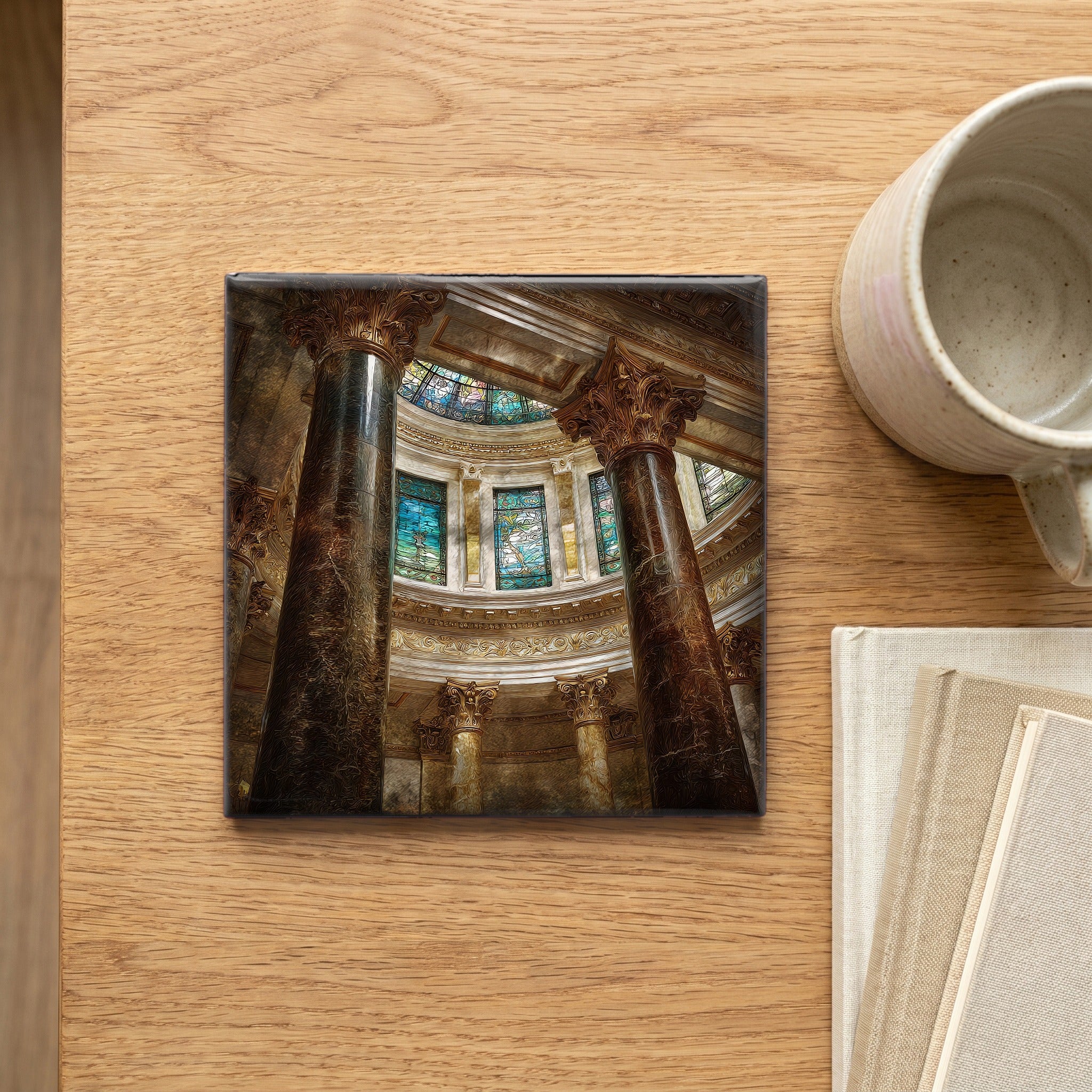 the Iowa Capitol rotunda interior — scale