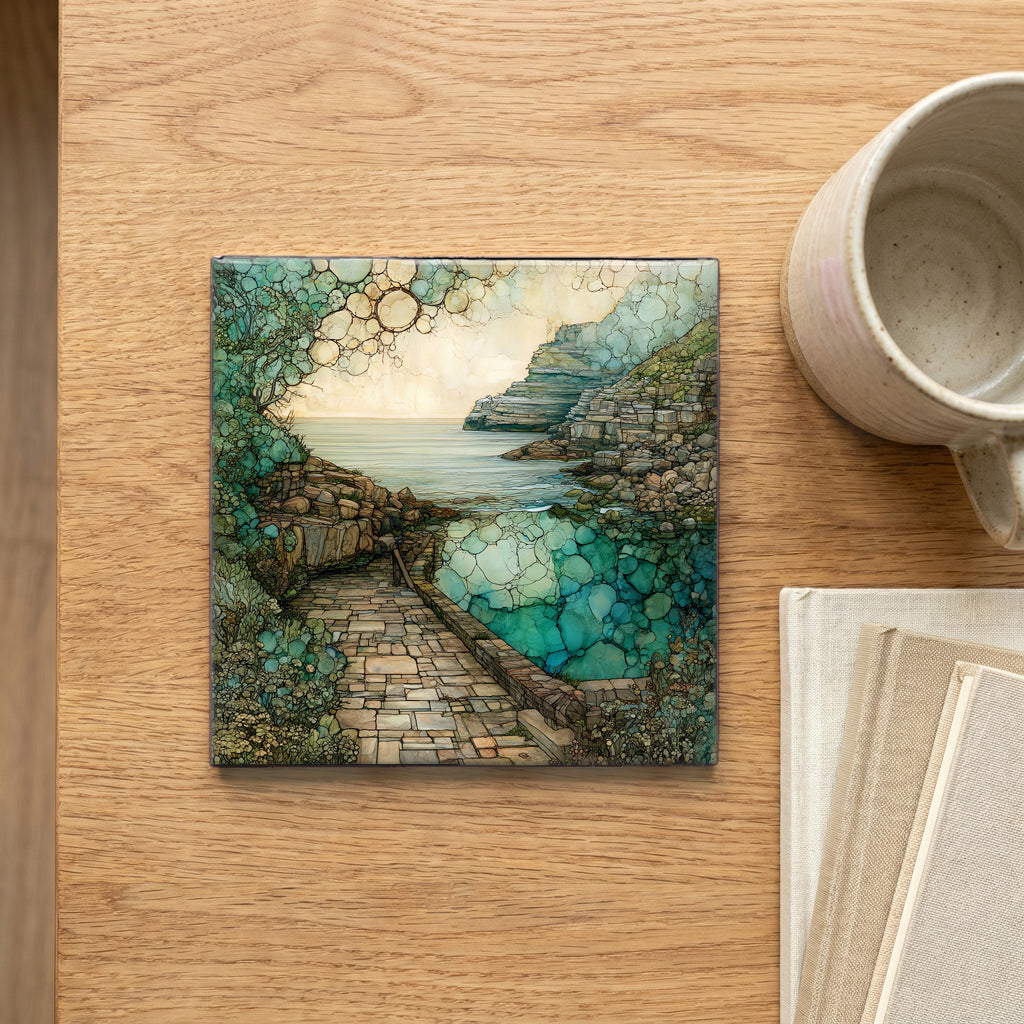 a quiet green cove — scale