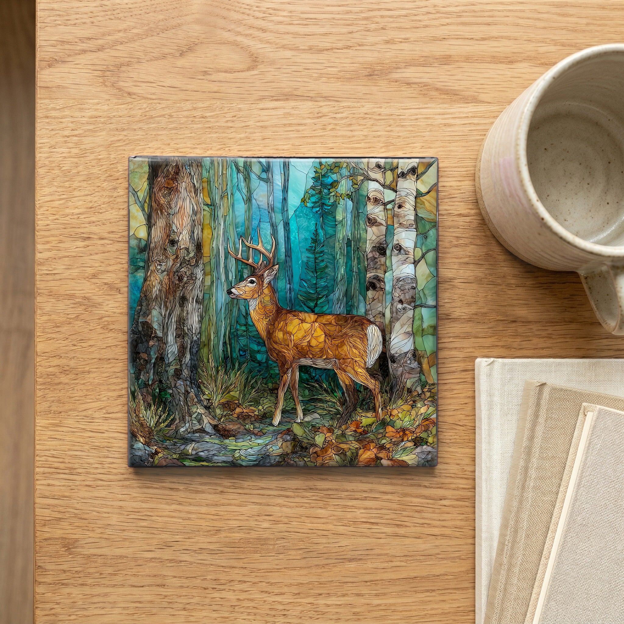 a white-tailed buck in — scale