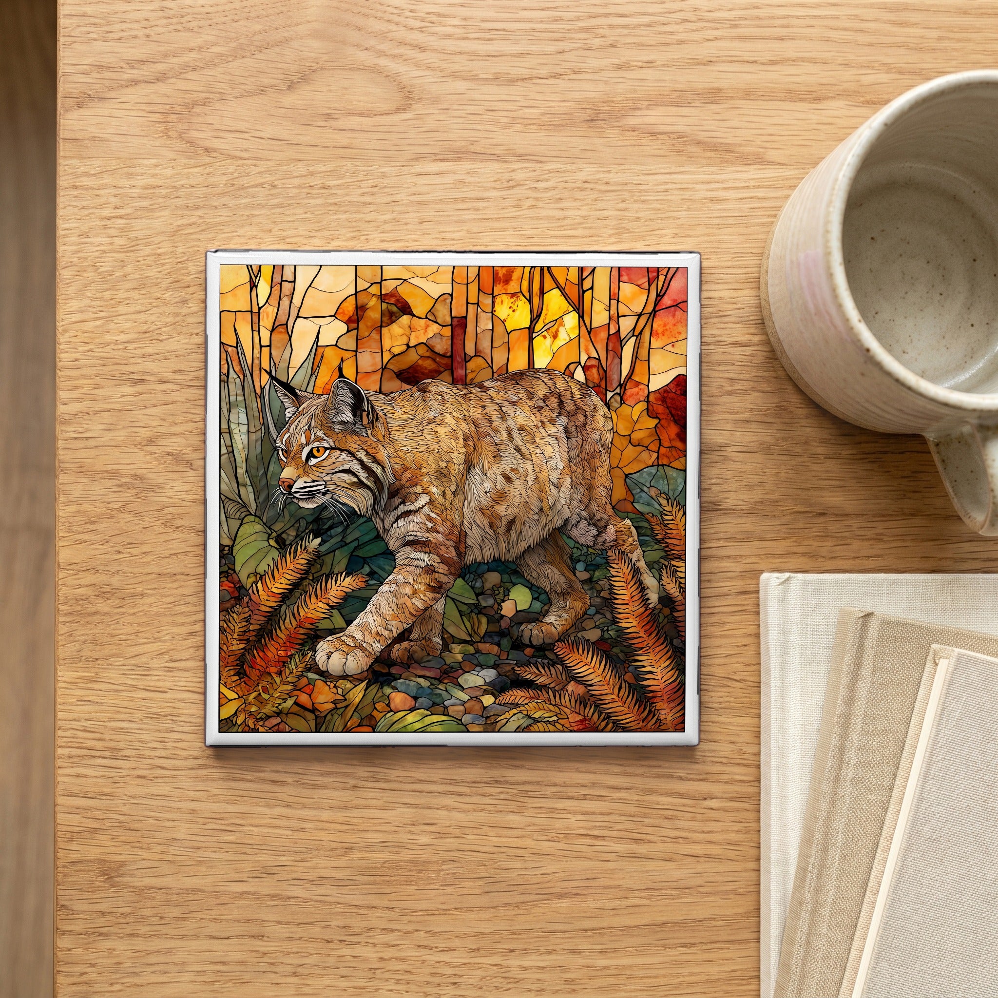 a bobcat moving silently — scale