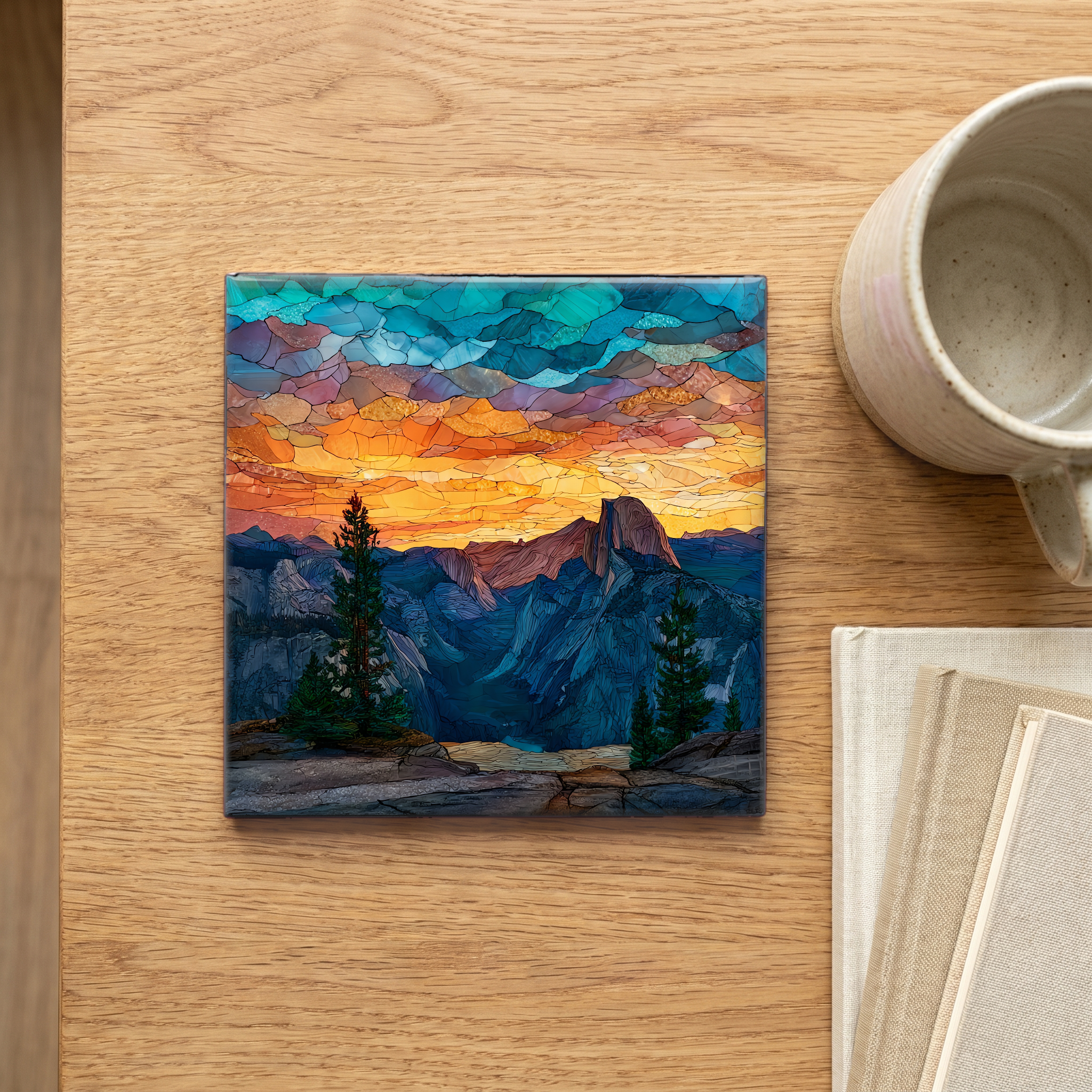 Glacier Point Panorama Sunset — scale