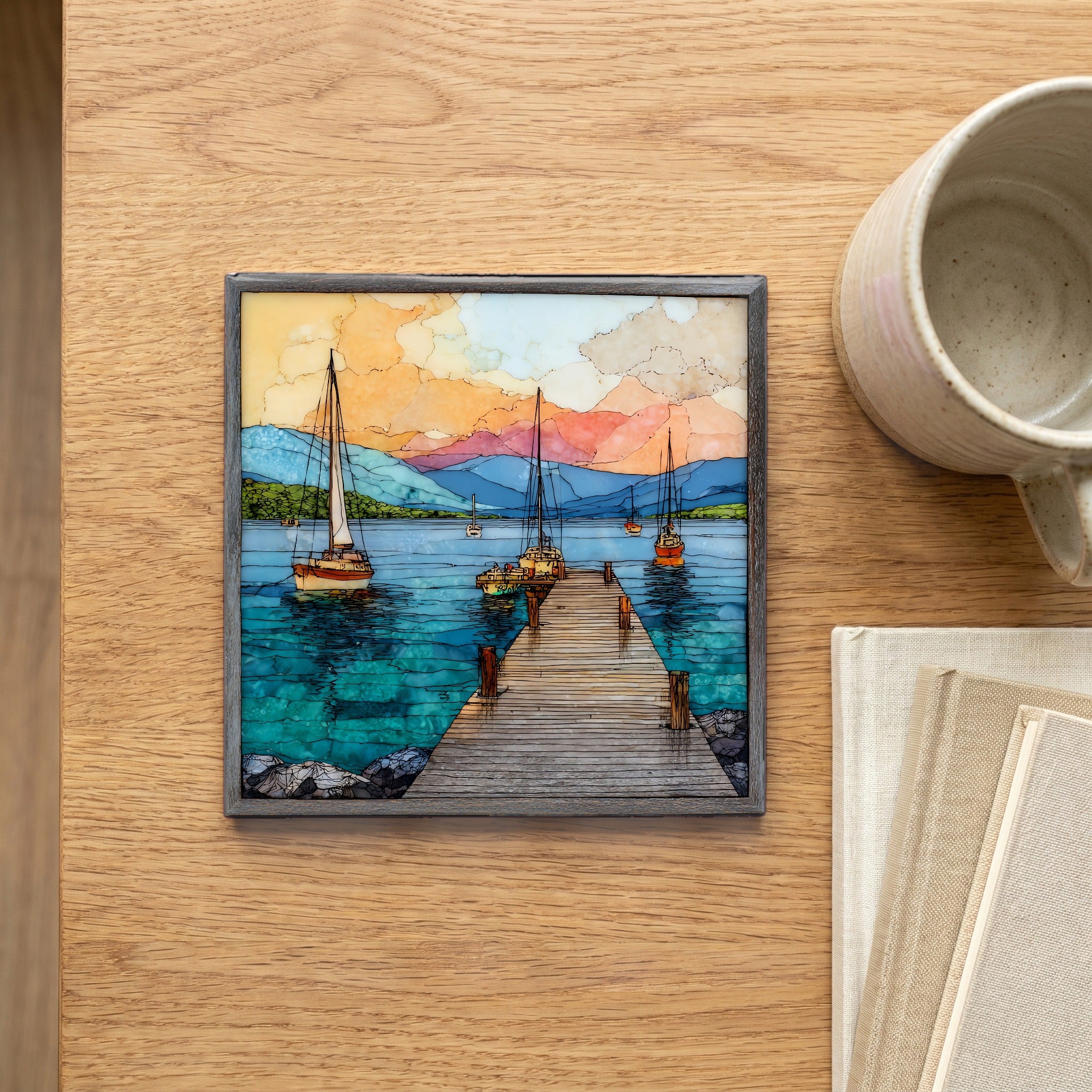 Shelburne Bay on Lake Champlain — scale
