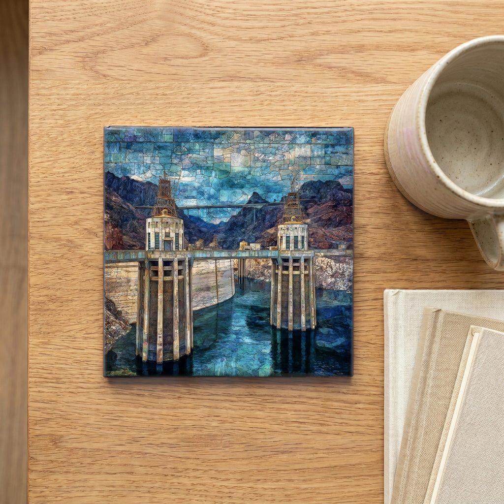 the Hoover Dam tour entrance on — scale