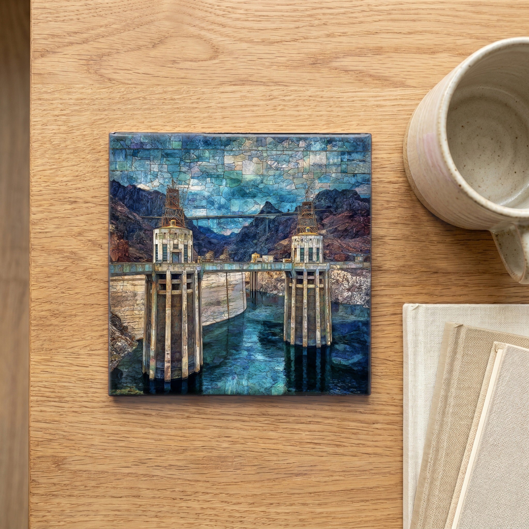 the Hoover Dam tour entrance on — scale