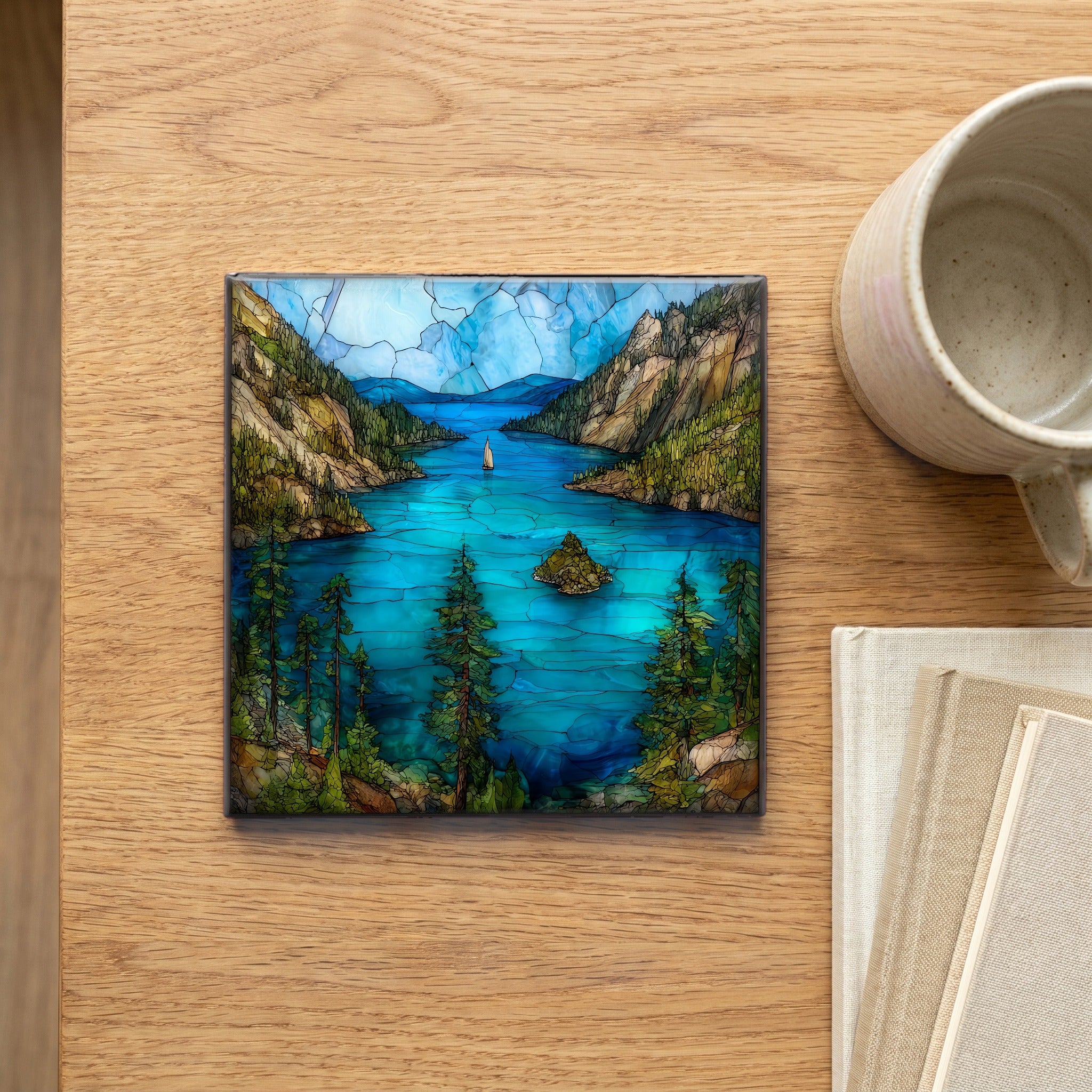 Emerald Bay on Lake Tahoe — scale