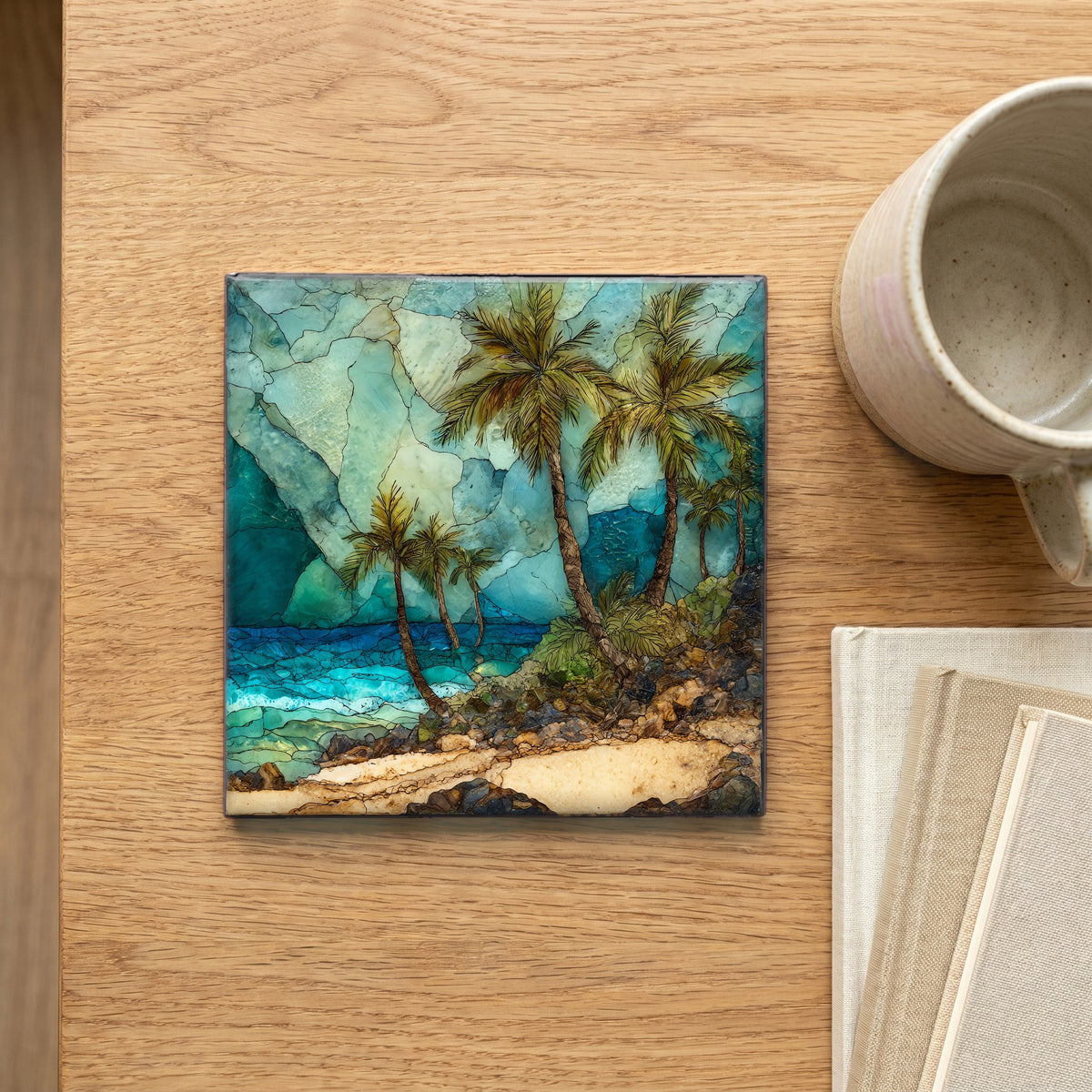 Vai palm forest beach — scale