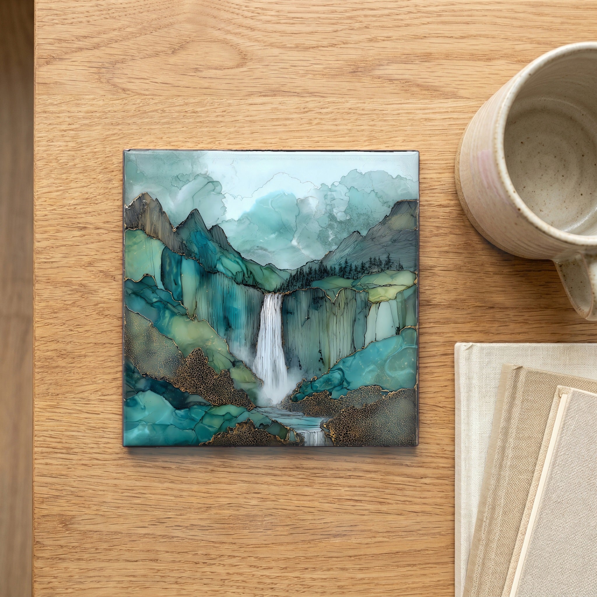 Bird Woman Falls plunging — scale