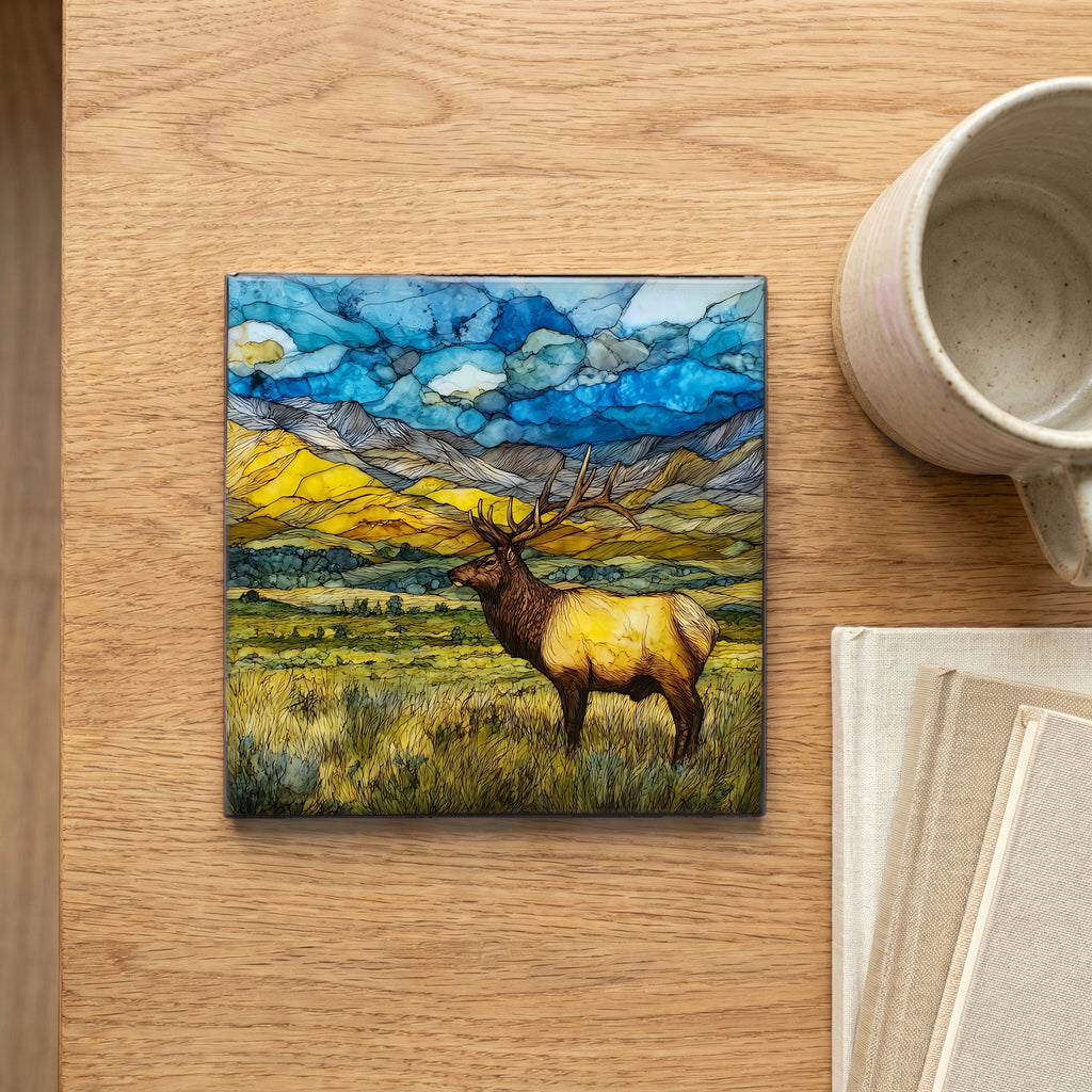 a bull tule elk on Sheldon — scale