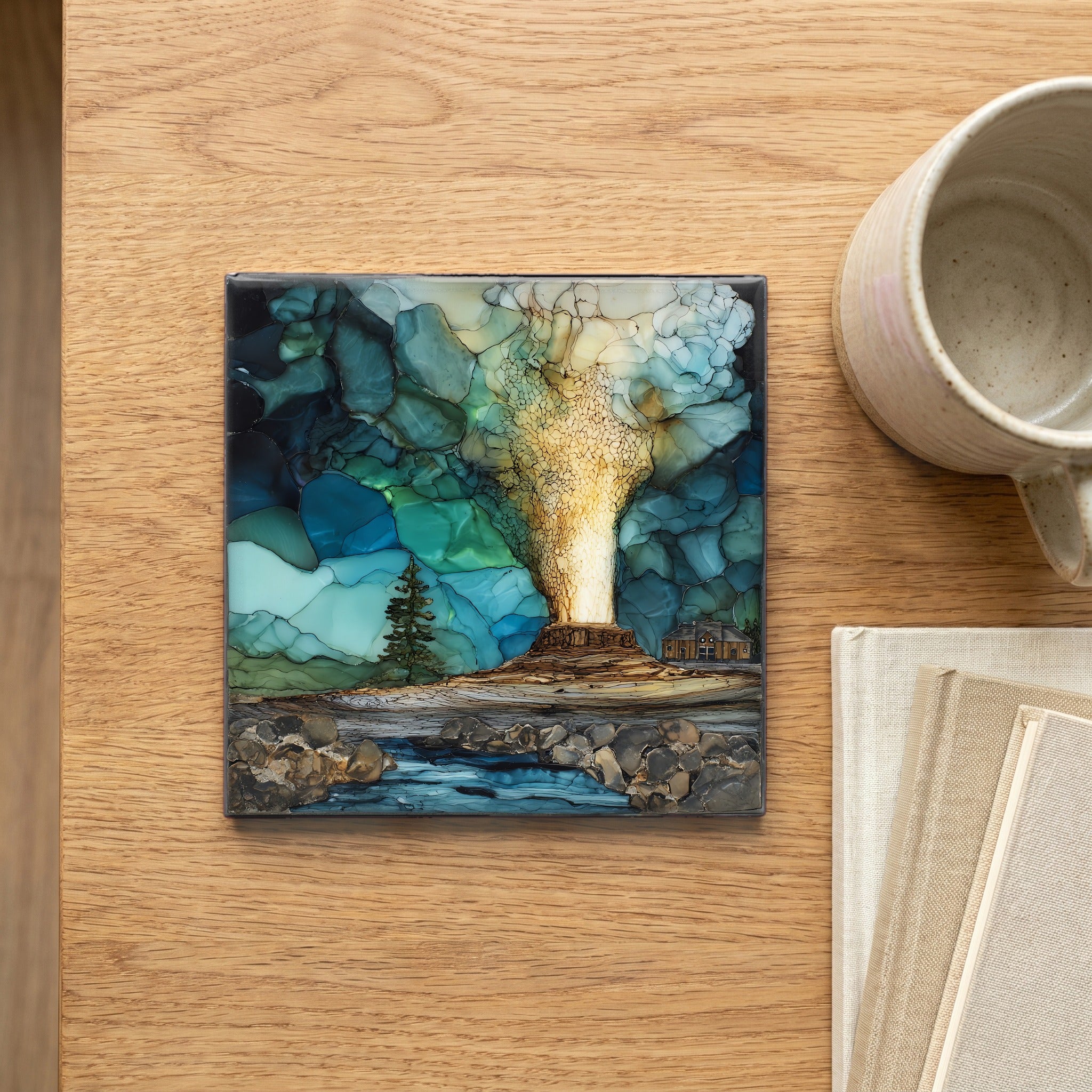 Beehive Geyser — scale