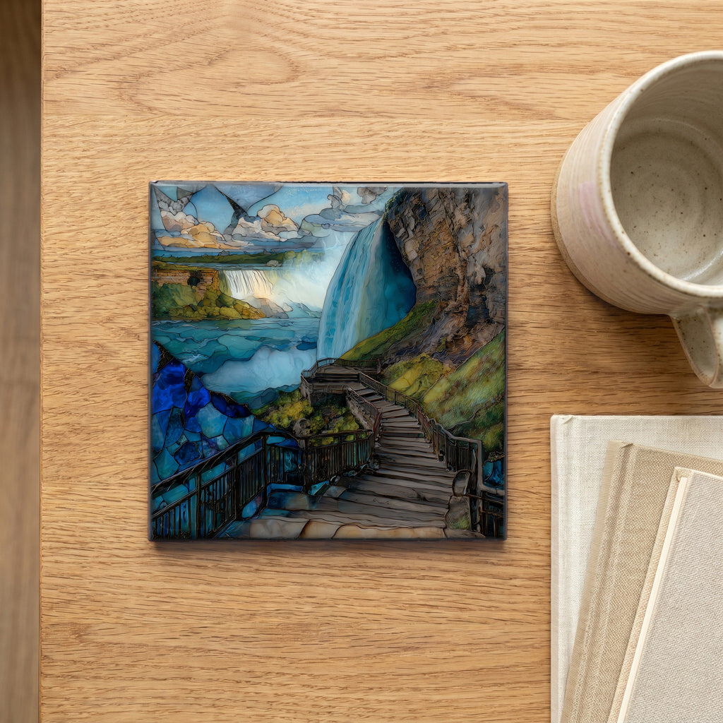 the Cave of the Winds boardwalk — scale