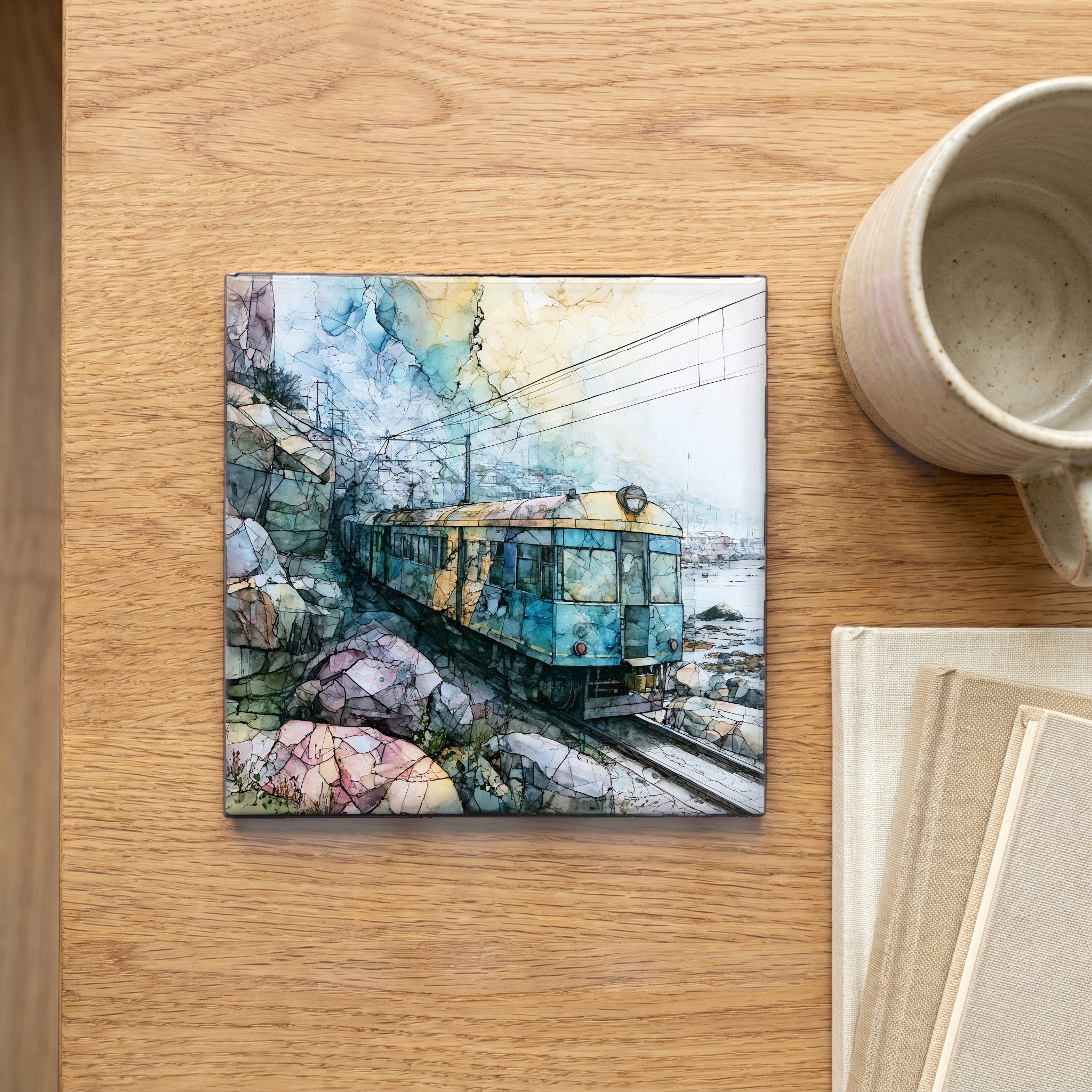 the coastal train curving — scale