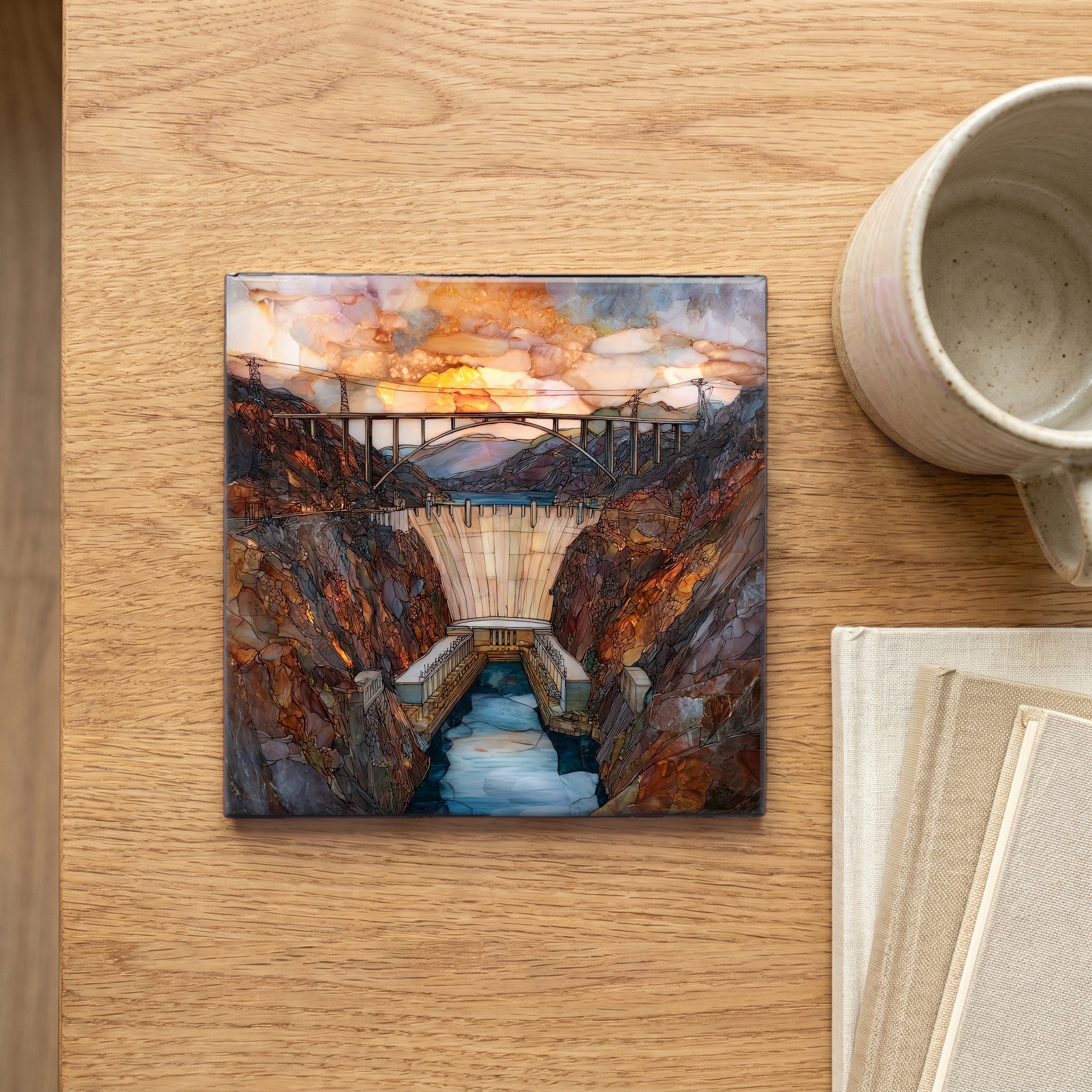 Hoover Dam Arizona side — scale
