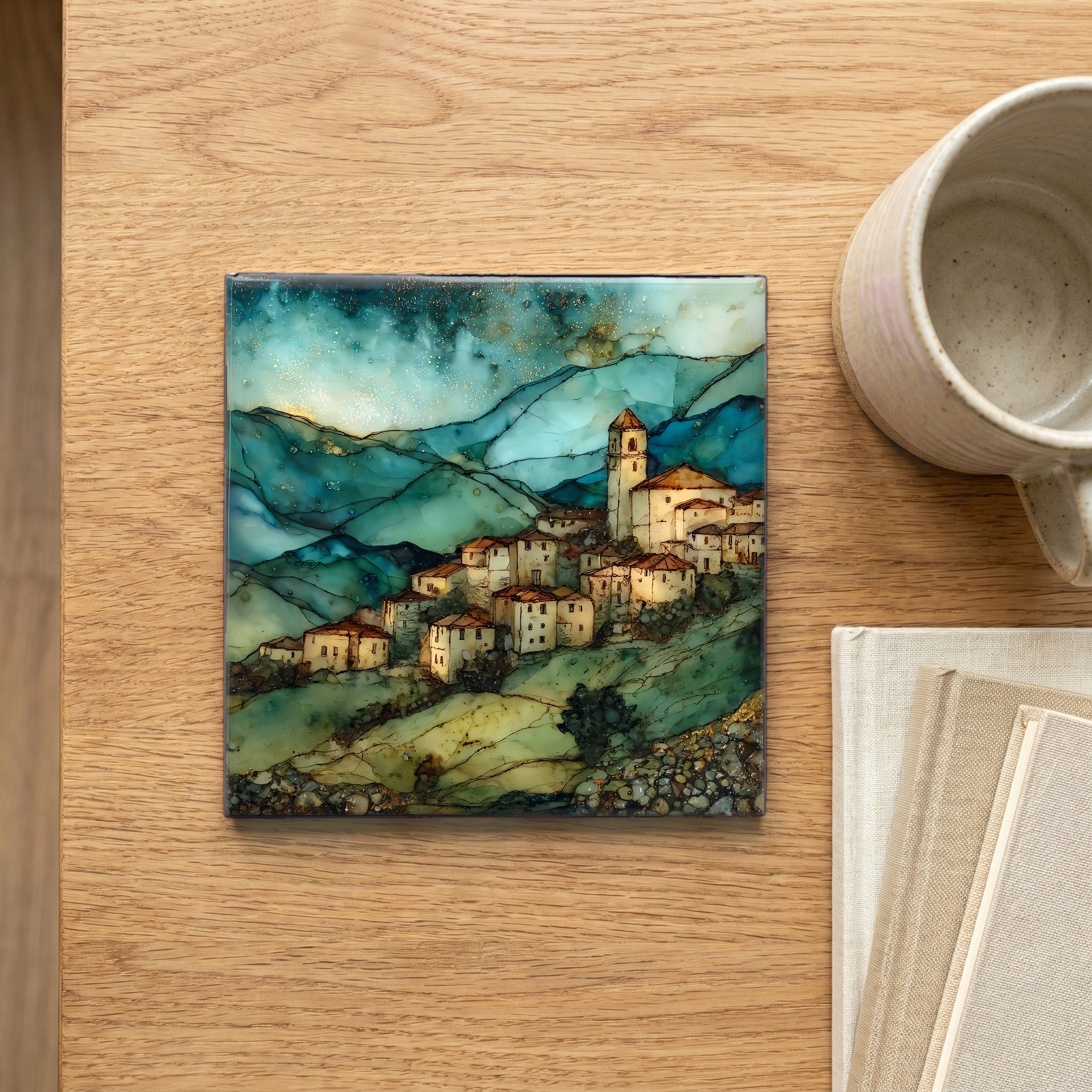 Arachova mountain village — scale