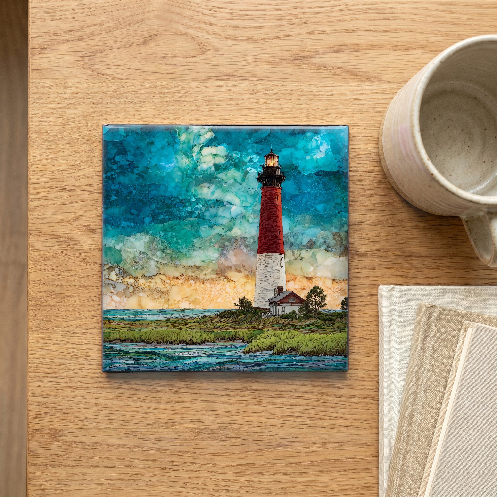the Assateague Lighthouse on — scale