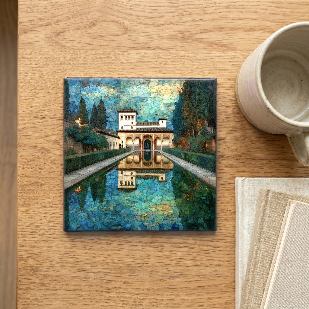 Generalife Gardens Reflecting Pool — scale