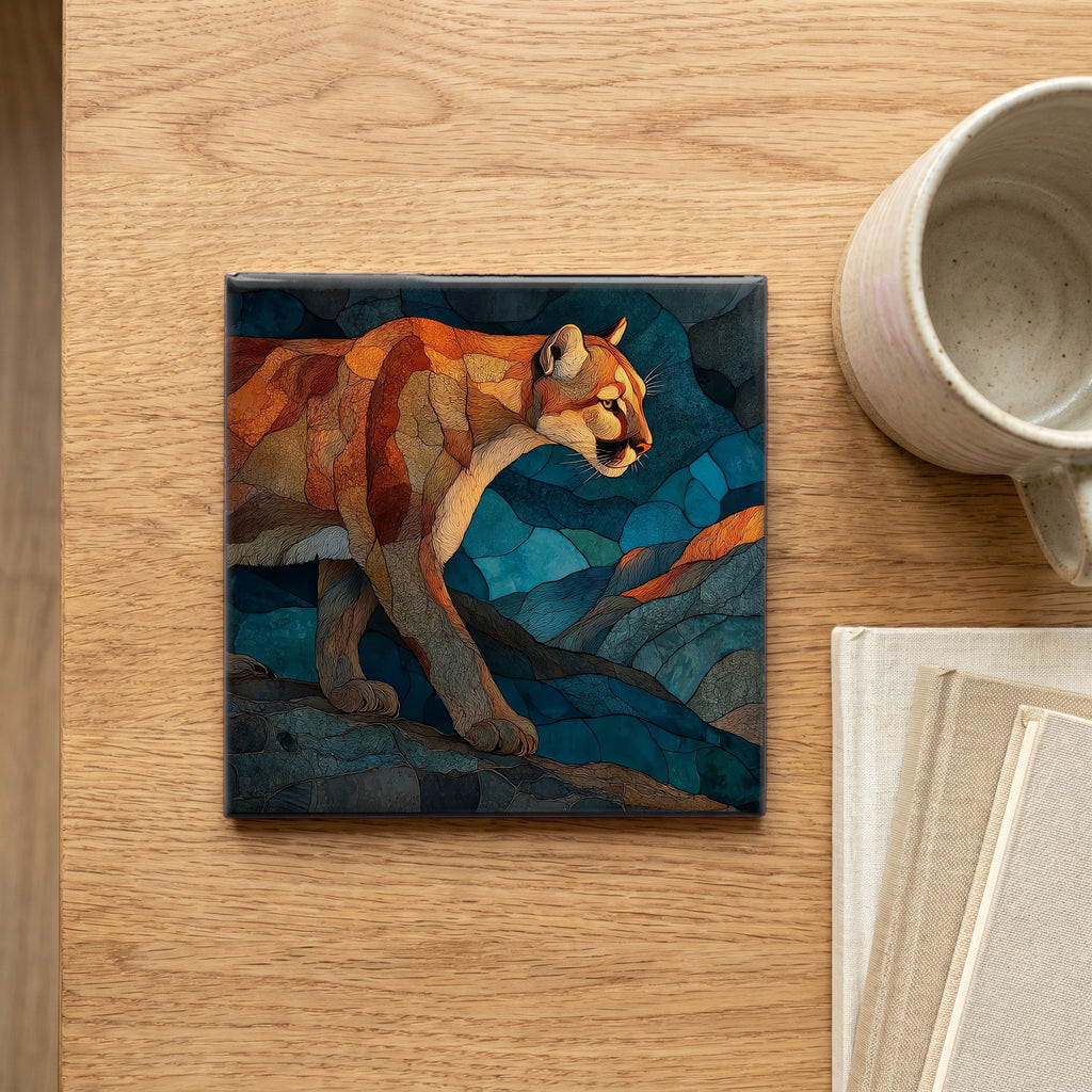 a mountain lion stalking — scale