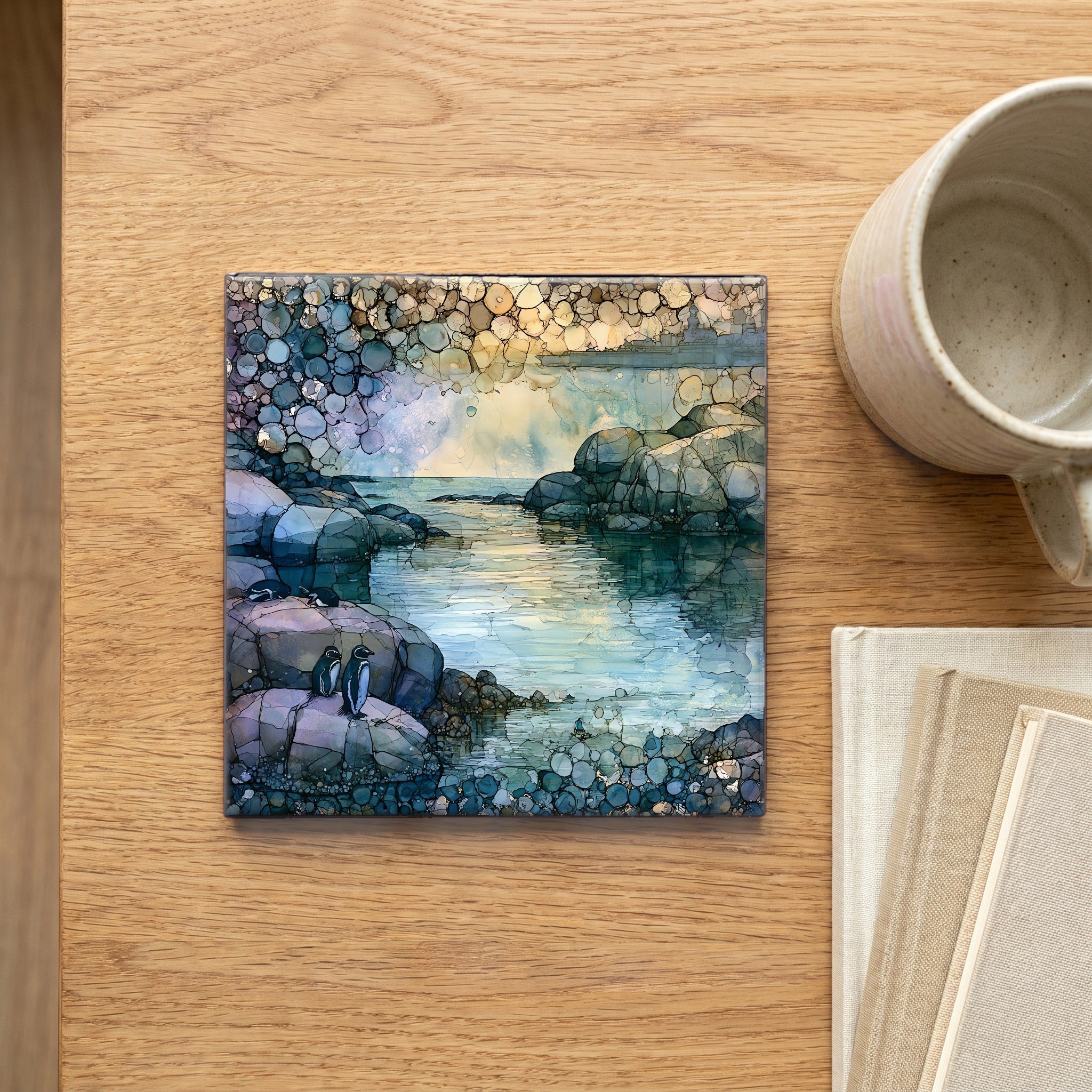 a calm sheltered swimming — scale